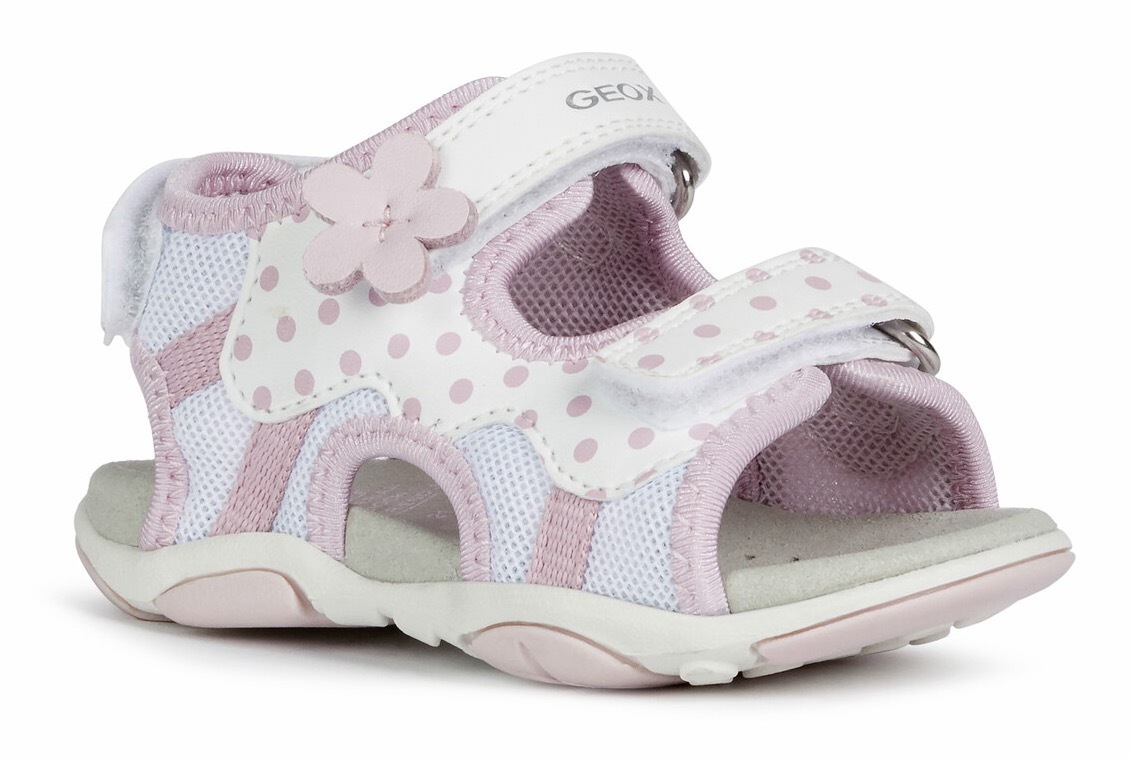 Geox Kids Sandale »Agasim Girl«, mit Blumenverzierung am Klettverschluss