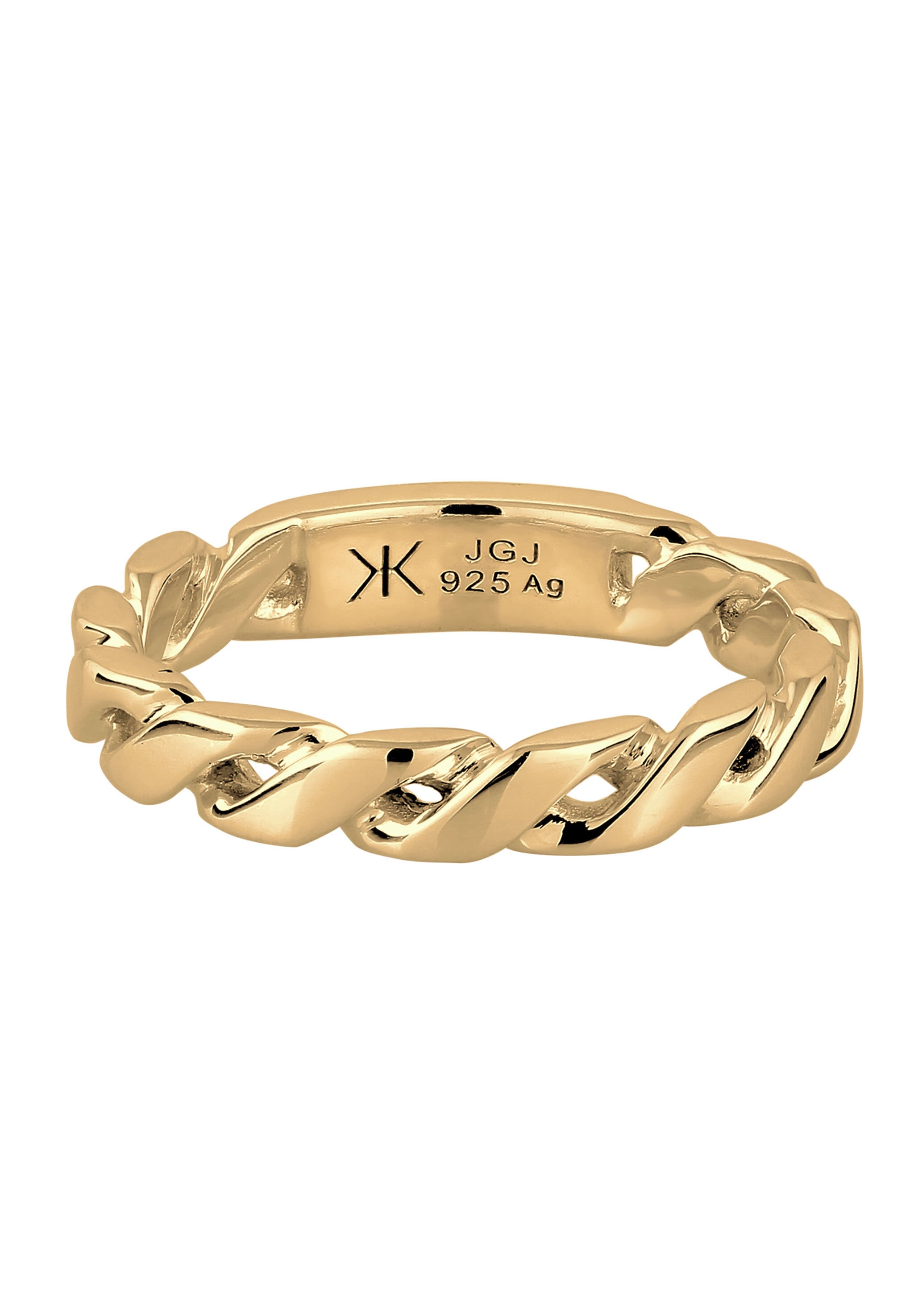 Kuzzoi Silberring »Ring Bandring Glieder Design 925 Sterling Silber«