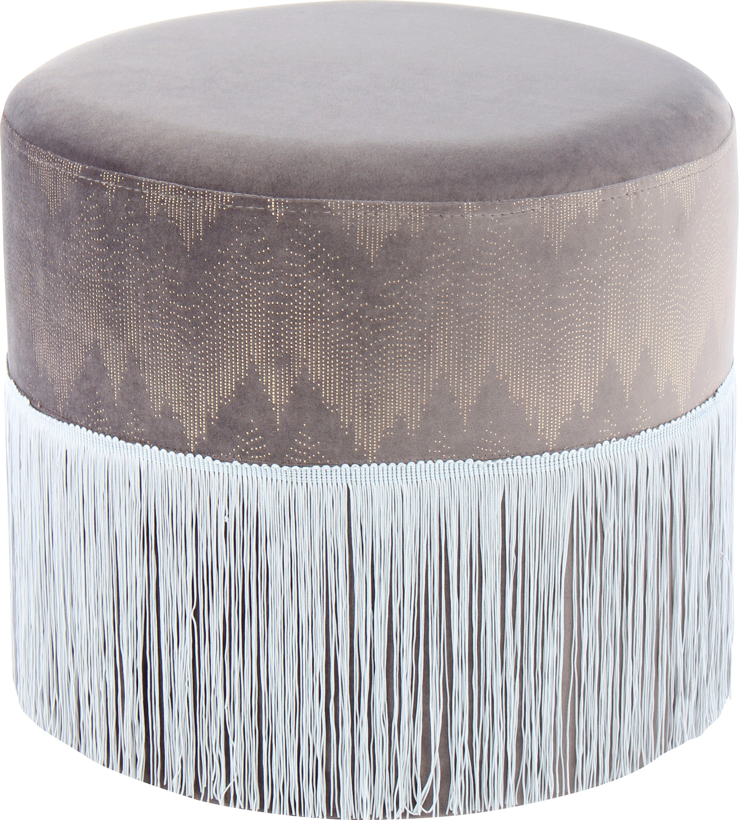 Kayoom Sitzhocker »Hocker Cleopatra 825, mit samtigem Bezug«, (1 St.), verziert, orientalisches Design, modern gestaltet