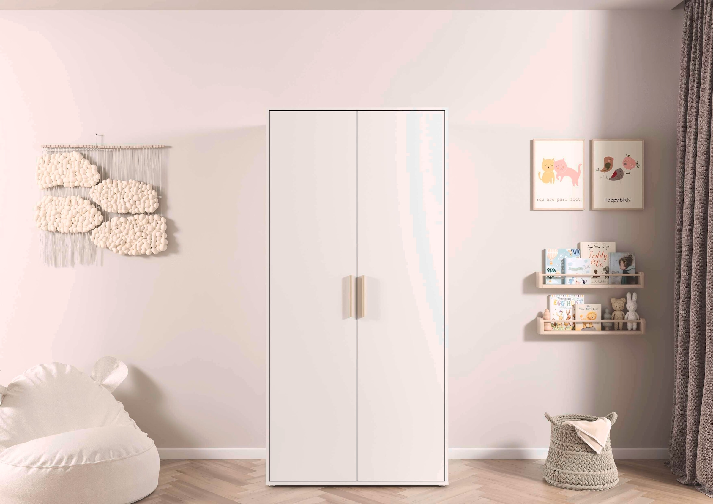 INOSIGN BY RAUCH Kleiderschrank »Schrank Garderobe Schlafzimmer Stauraum PAULLY TOPSELLER Wäscheschrank«, (mit 3 unterschiedlichen Griff-Varianten) 3 Griffvarianten MADE IN GERMANY
