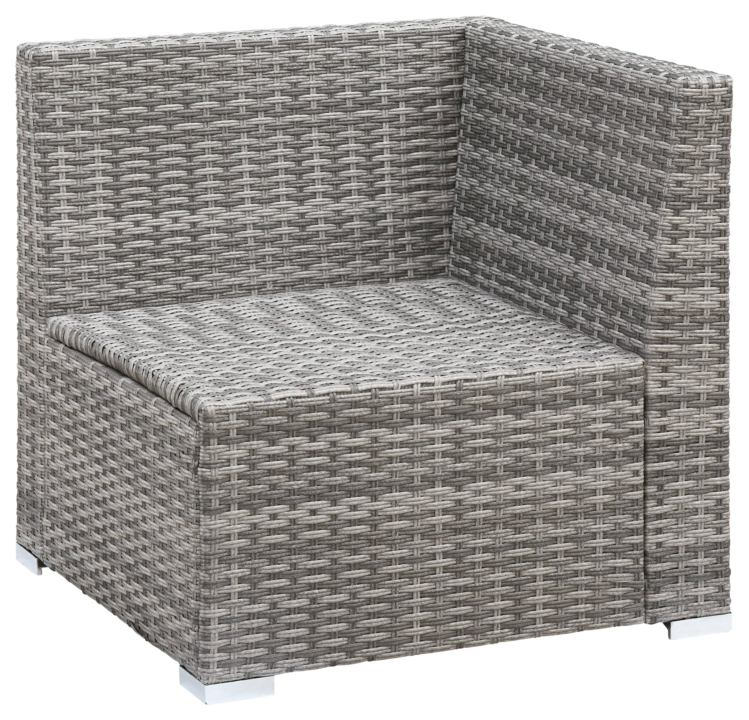 KONIFERA Gartenlounge-Set »Kalamos«, (Set, 23 tlg., 3er-Sofa, 2x 2er Sofa, Ecksofa, 2x Hocker, 2x Tisch, inkl. Auflagen), Polyrattan, Aluminium, 10 Personen, individuell aufstellbar