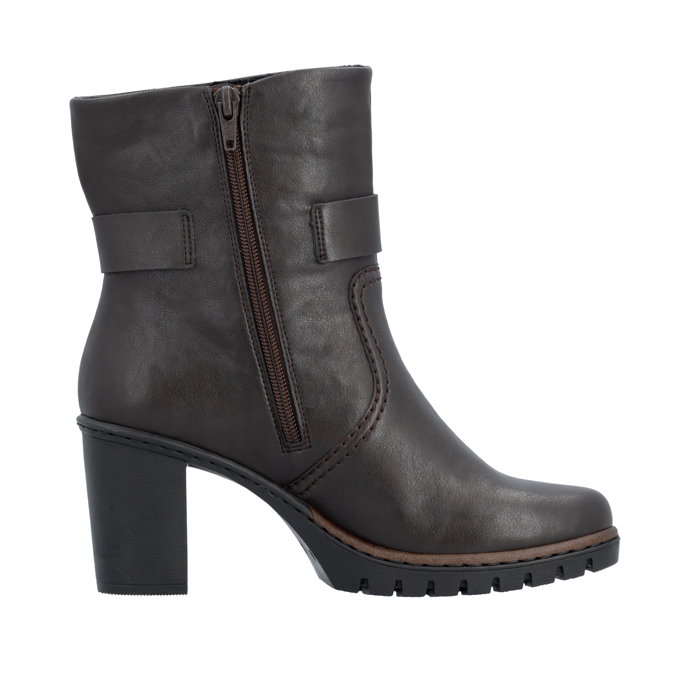 Rieker Stiefelette  Ankleboots, Blockabsatz, mit Reißverschluss
