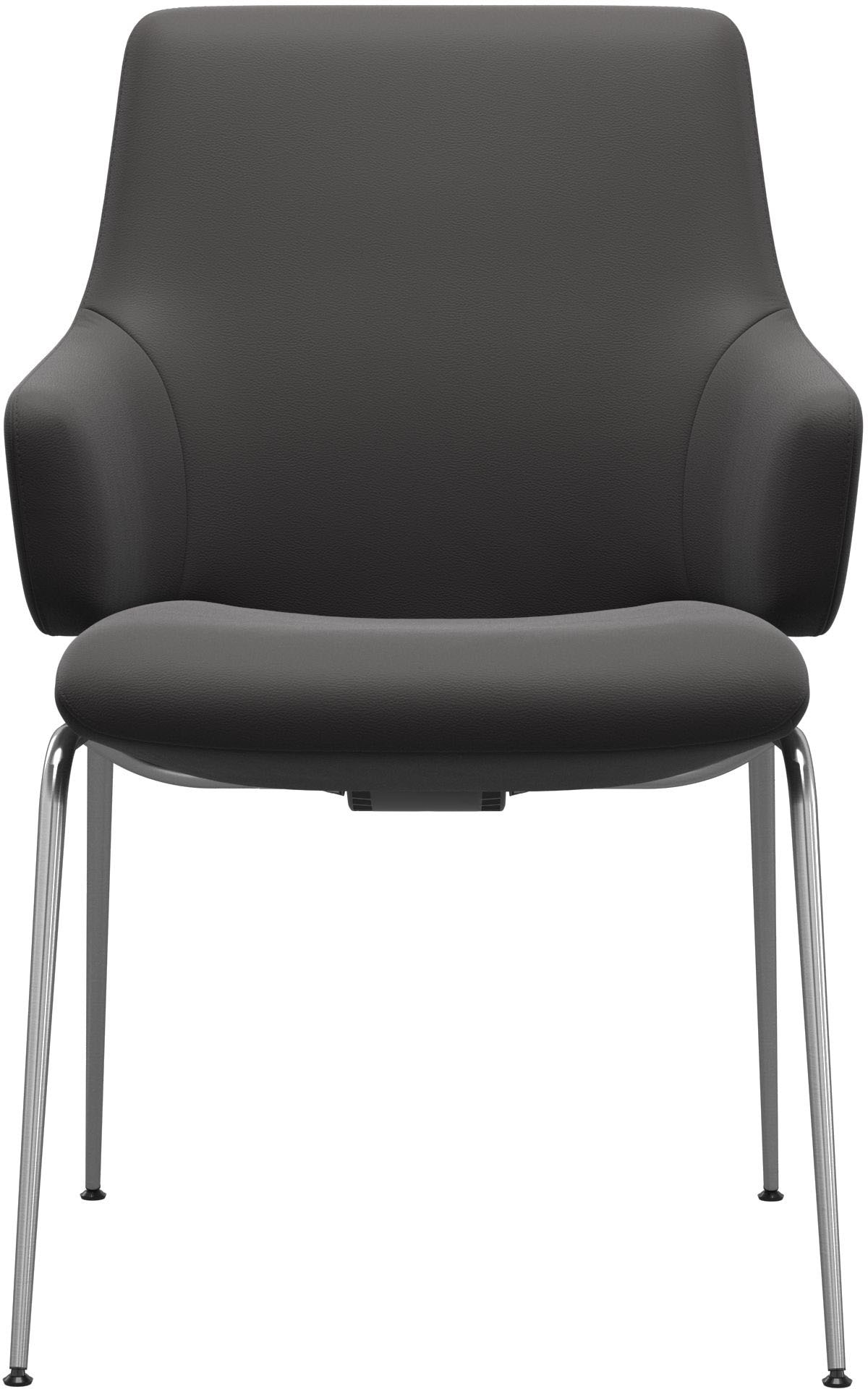 Stressless® Polsterstuhl »Laurel«, Leder PALOMA, Low Back mit Armlehne, Größe L, mit Beinen aus Stahl in Chrom matt
