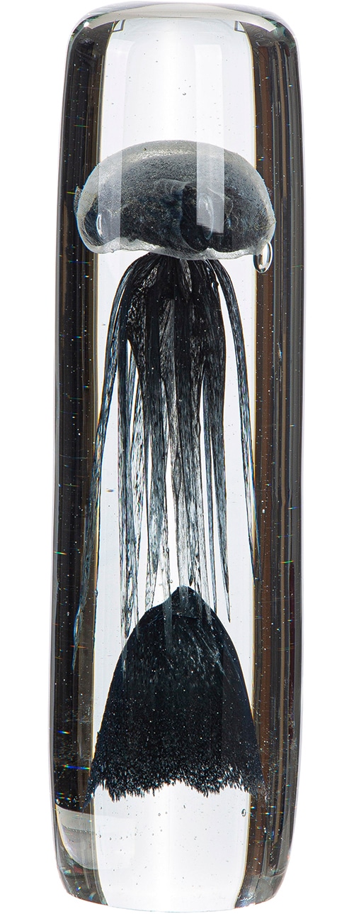 GILDE Skulptur »Dekoobjekt Qualle transparent« Meeresdeko Meerestier maritim Glasdekofigur Tischdekoration