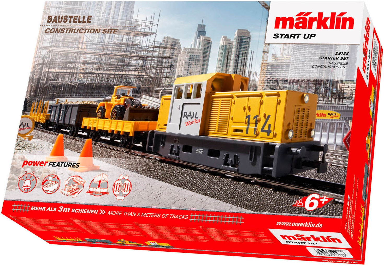 Märklin Modelleisenbahn-Set »Märklin Start up - Startpackung Baustelle - 29188«, (Set), Made...