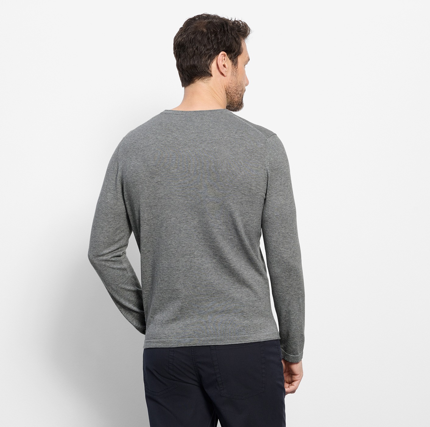 OLYMP Rundhalspullover »OLYMP Strick Casual« Crew Neck