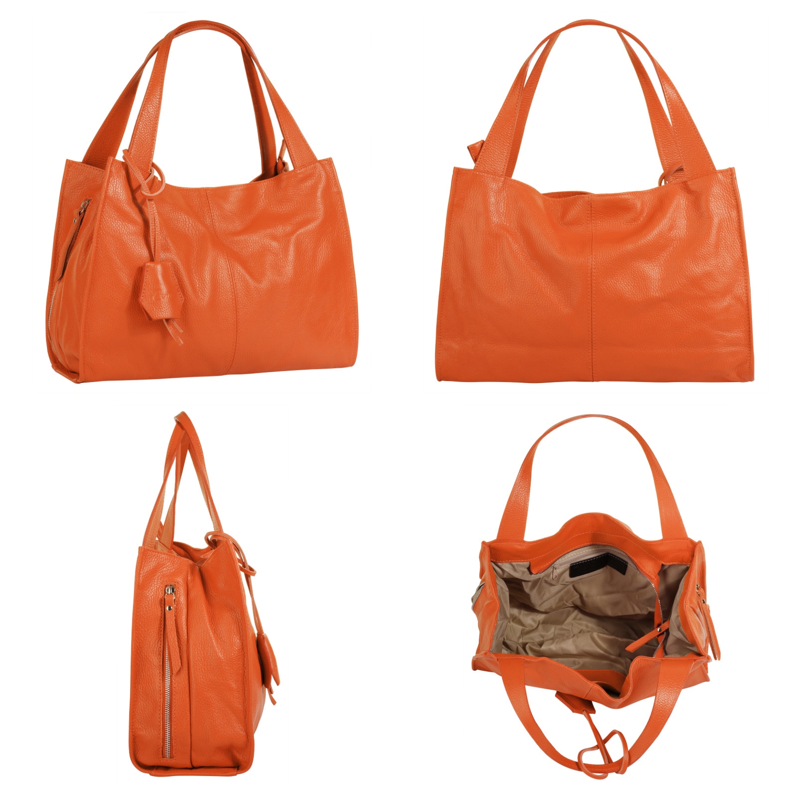 Cluty Shopper, echt Leder, Made in Italy