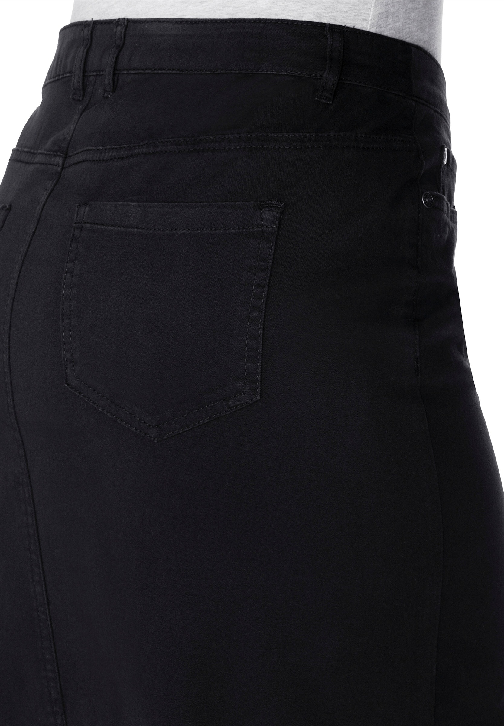 Sheego Bleistiftrock »Bleistiftrock Bleistiftrock aus Stretch-Twill« mit Gehschlitz