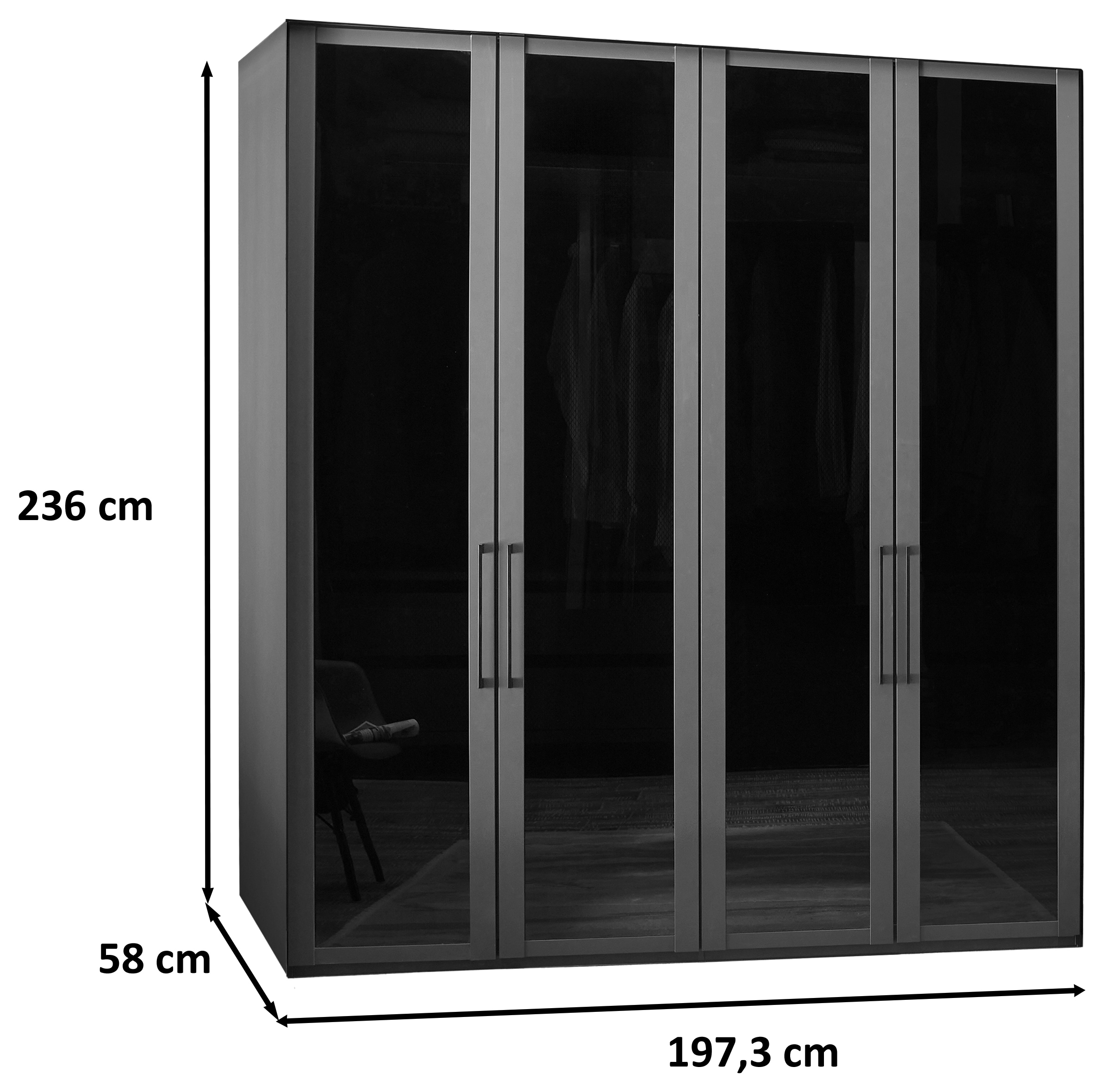 WIEMANN Kleiderschrank »Split« inkl. Türendämpfung