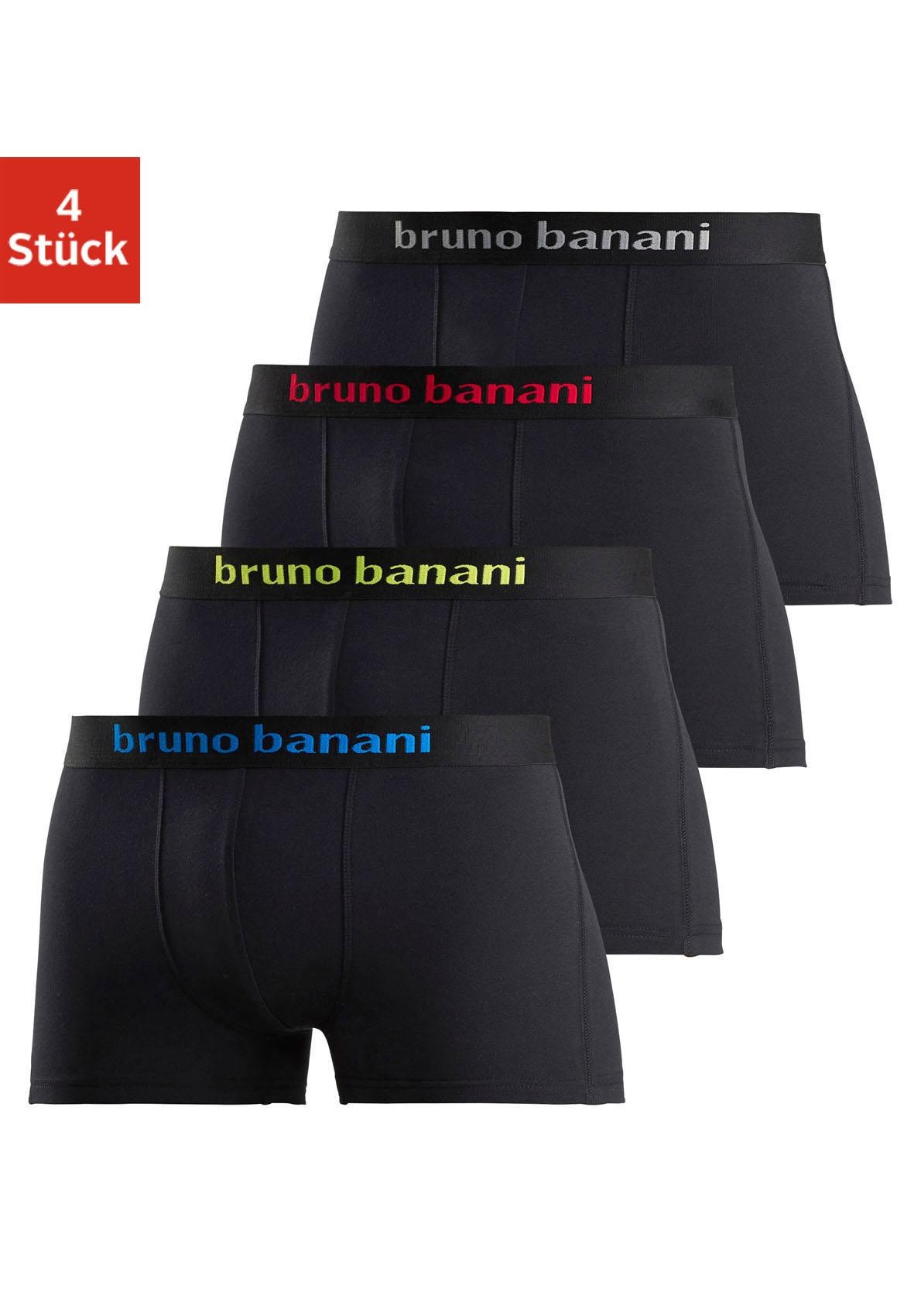 Bruno Banani Herren Boxer »Boxershorts für Herren« Packung in schwarz, Größe XXL