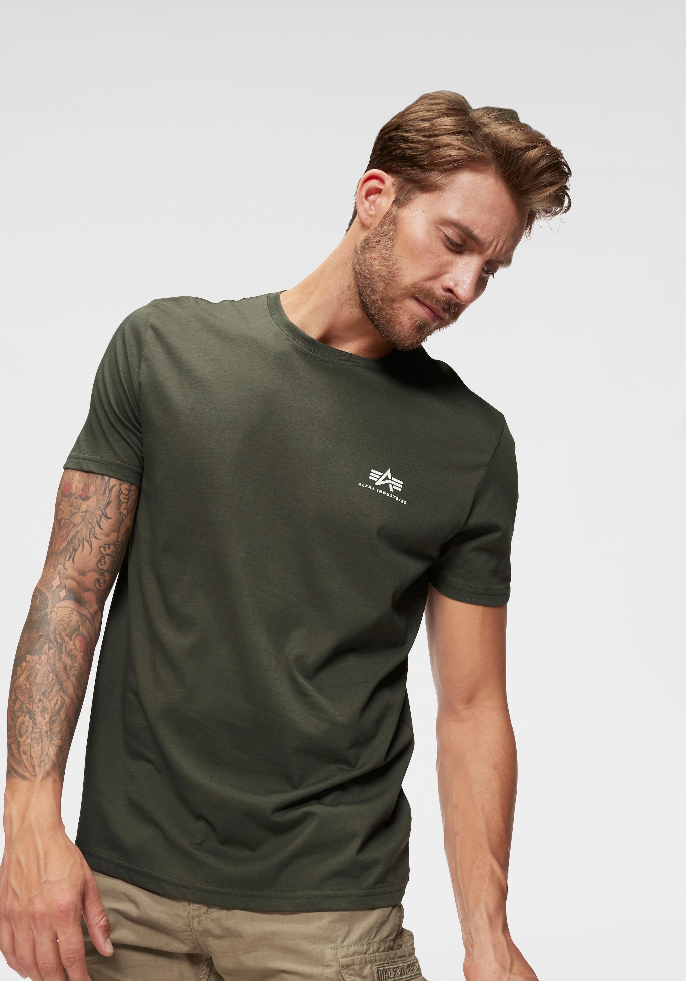 Alpha Industries Rundhalsshirt »BASIC T SMALL LOGO« online bestellen bei  OTTO