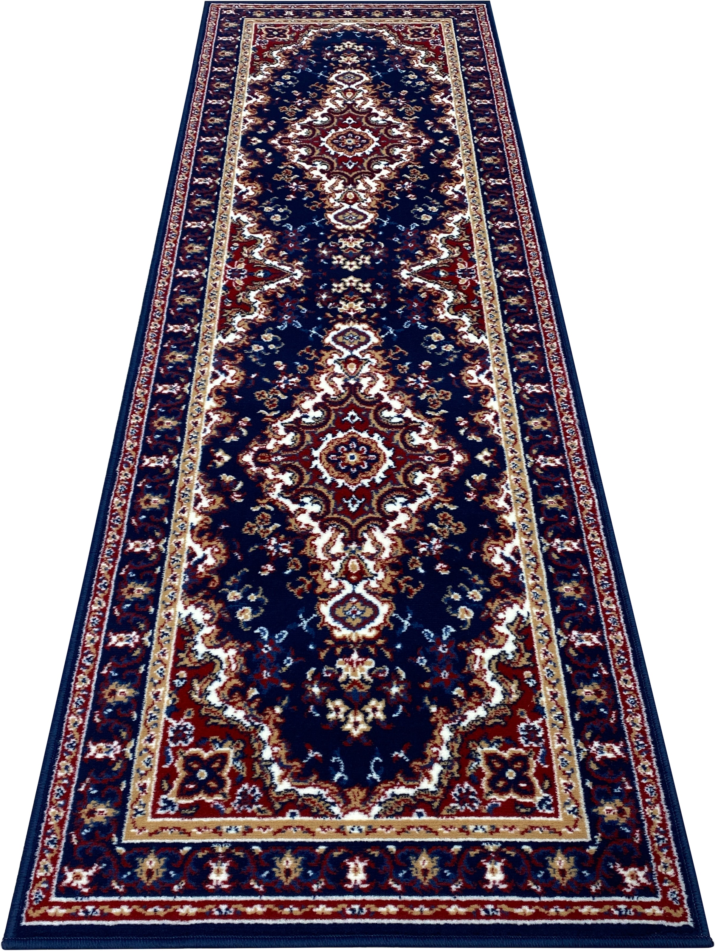 my home Läufer »Oriental, Made in Belgium«, rechteckig, 7 mm Höhe, Läufer, Brücke, Kurzflor, Orient-Optik, mit Bordüre, gewebt