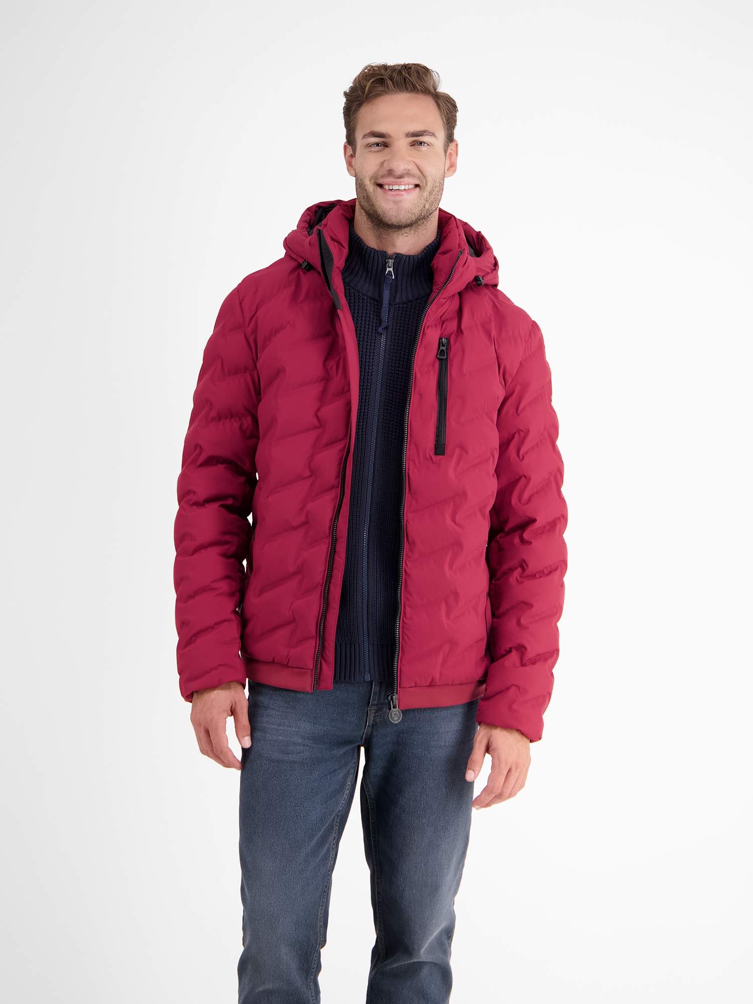 LERROS Outdoorjacke »LERROS Sportive Funktions-Steppjacke für Herren«, mit Kapuze, Wasser_Windabweisend