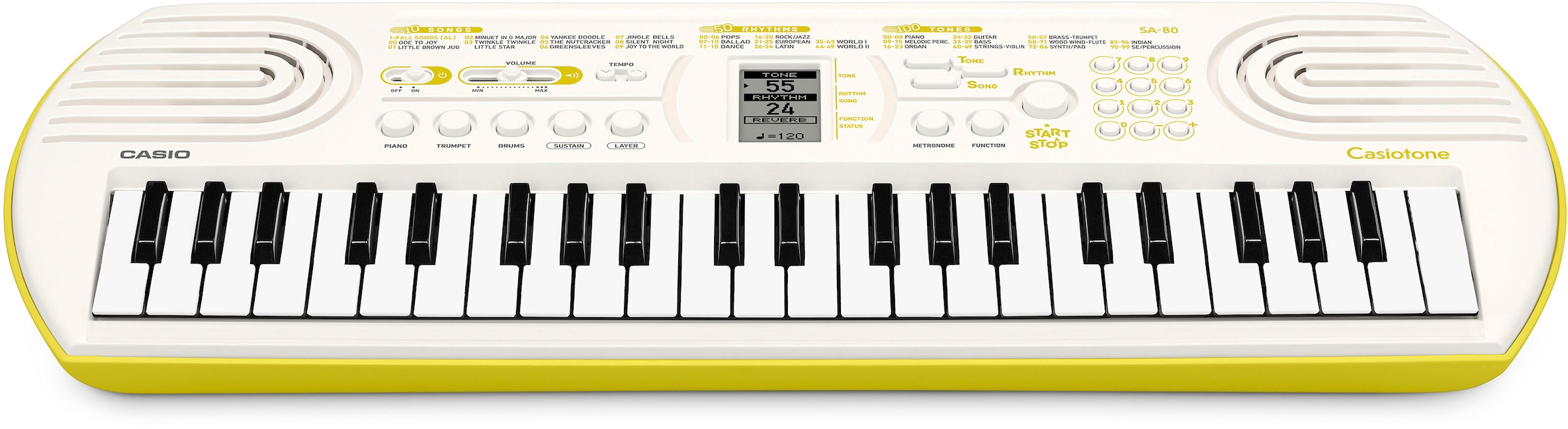 CASIO Home-Keyboard »Mini-Keyboard SA-80«, mit 44 Tasten