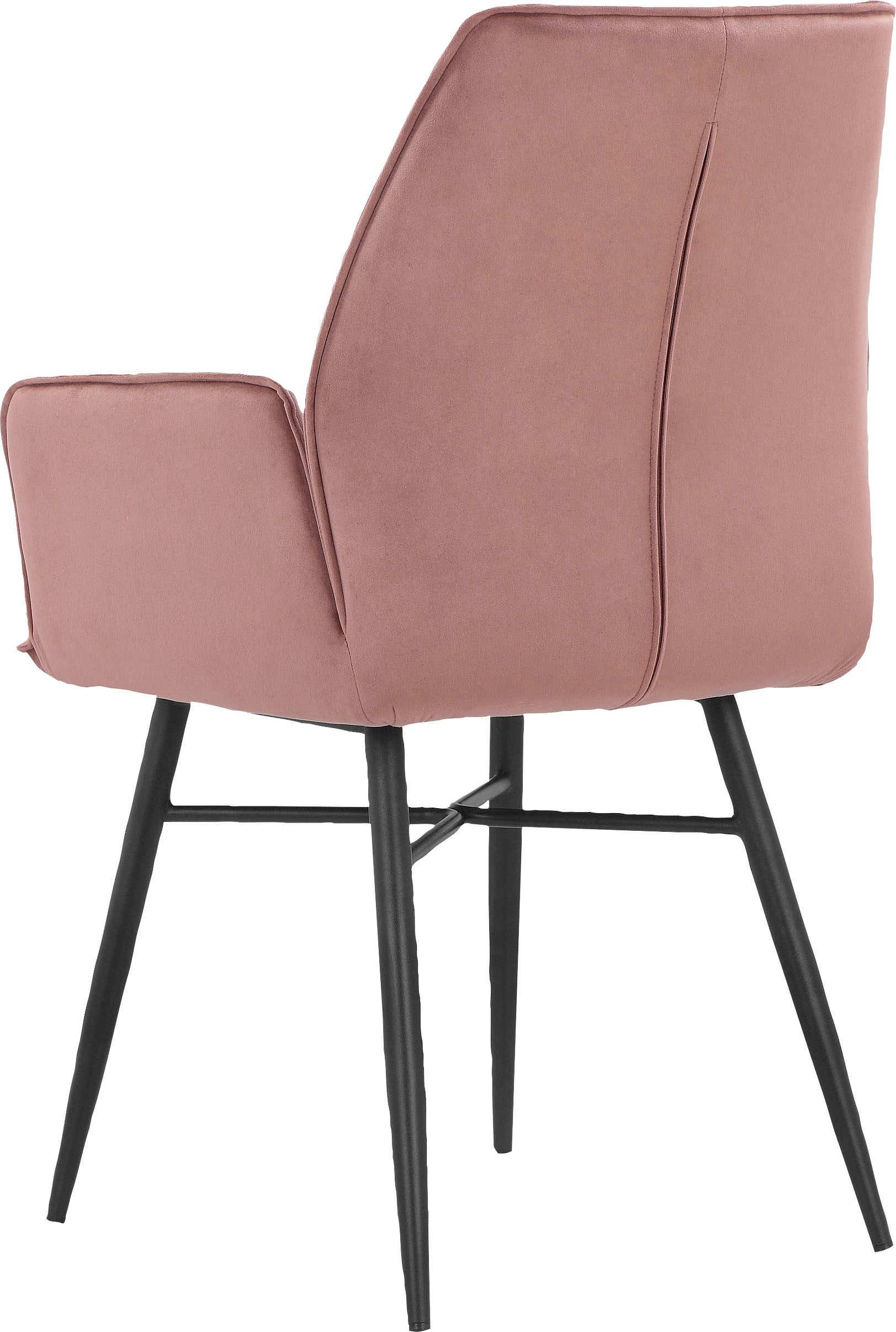 Leonique Esszimmerstuhl »Hrodwyn«, 2 St., Veloursstoff, Sitz gepolstert, mit horizontale Nähten am Rücken, Sitzhöhe 52 cm