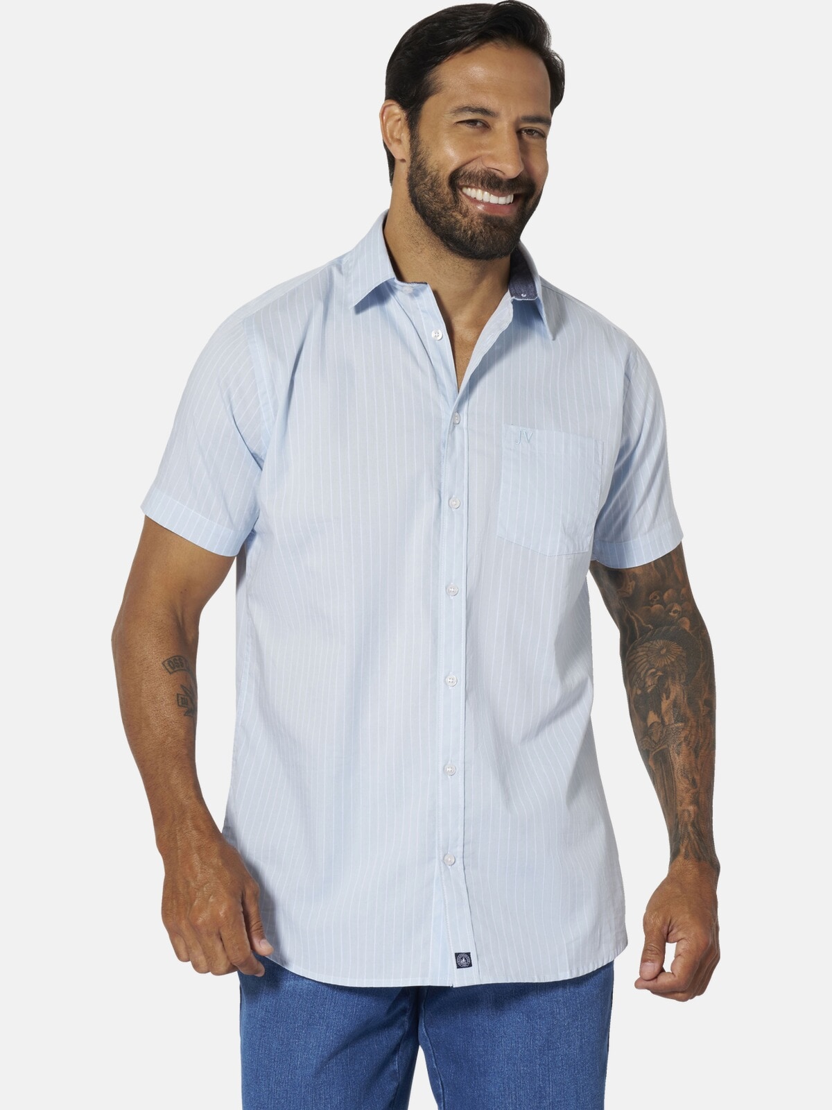 Jan Vanderstorm Streifenhemd »Streifenhemd PERTTU«