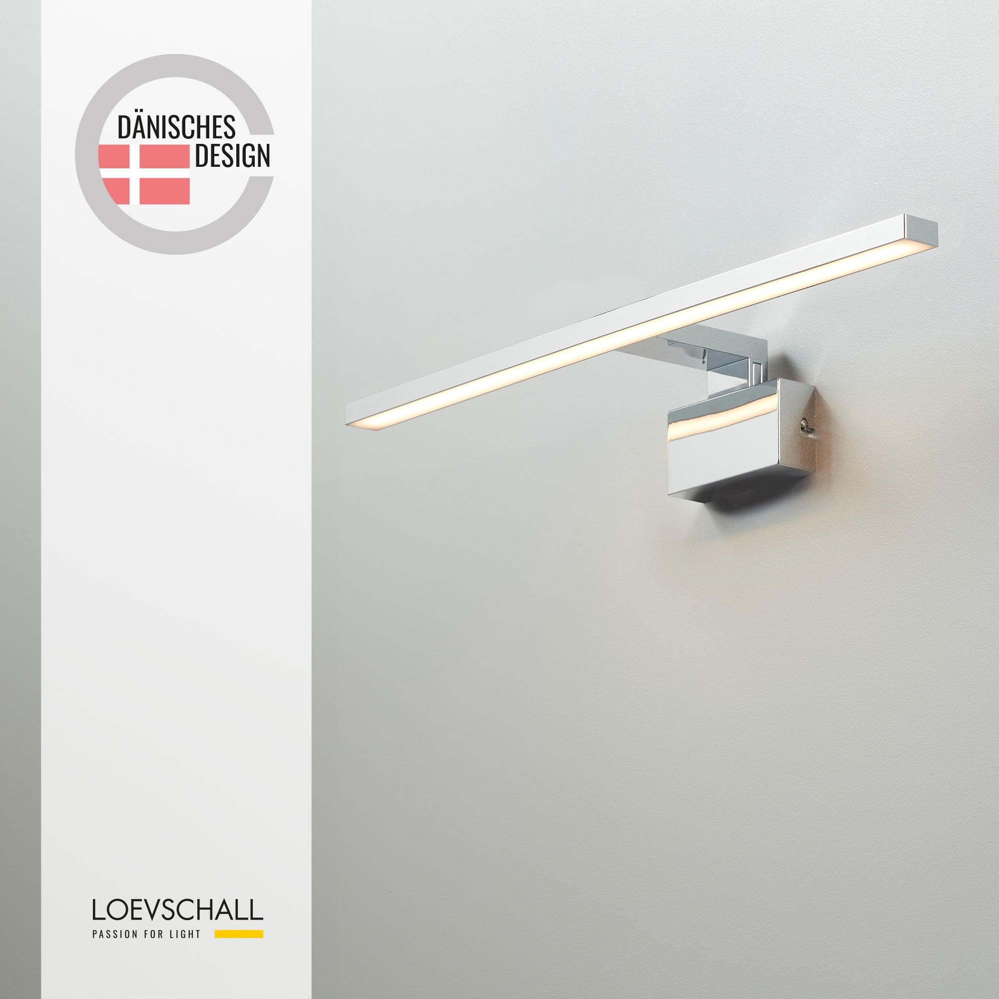 Loevschall Spiegelleuchte »Lagan NextGen, Badezimmer Lampe, LED Spiegelleuchte«, Spiegellampen für das Bad, Spiegelleuchte Mit Schalter