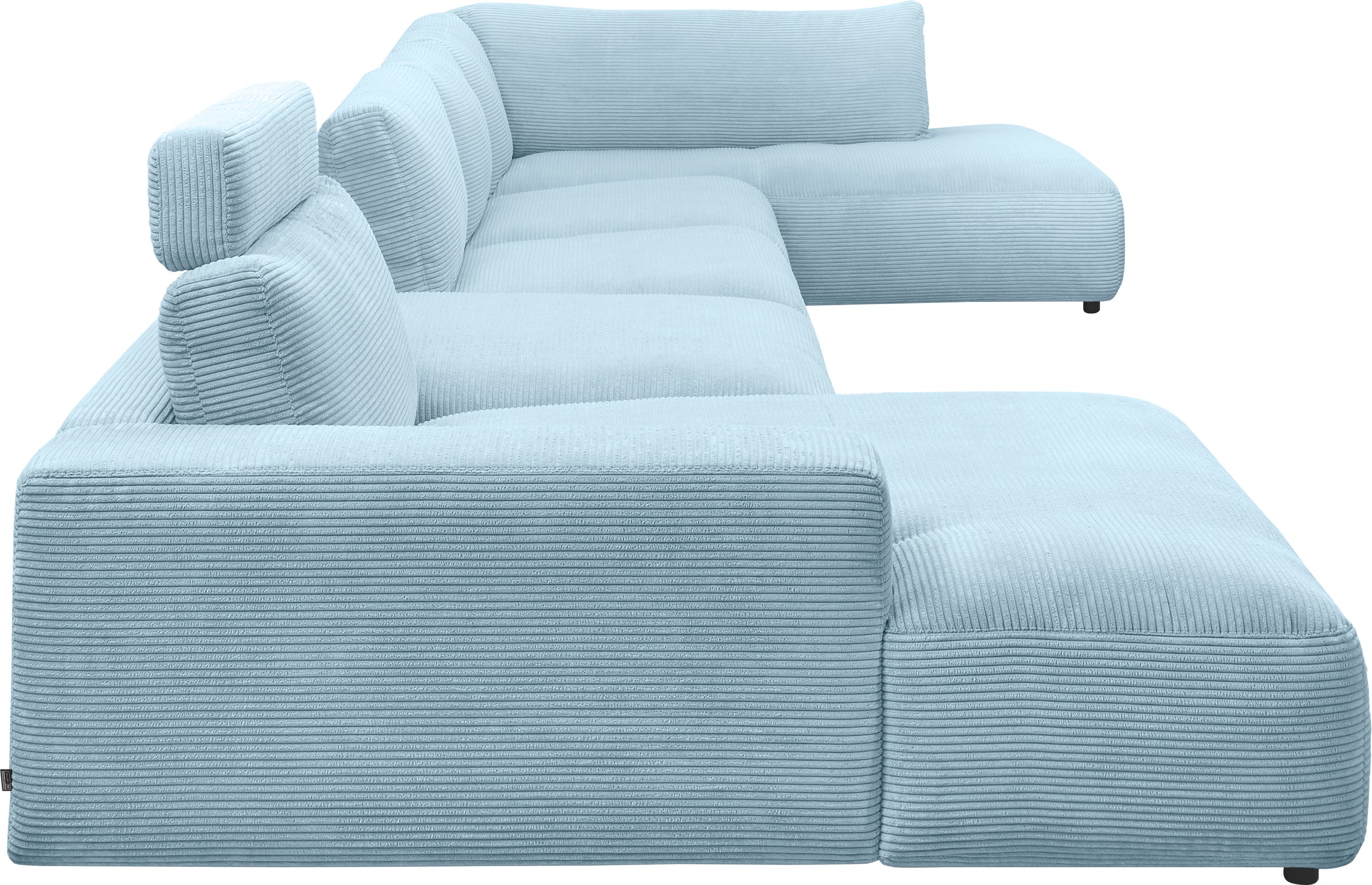 Musterring Wohnlandschaft »Lucia U-Form«, Cord-Bezug, inklusive Kopfstütze, Gesamtbreite 524 cm