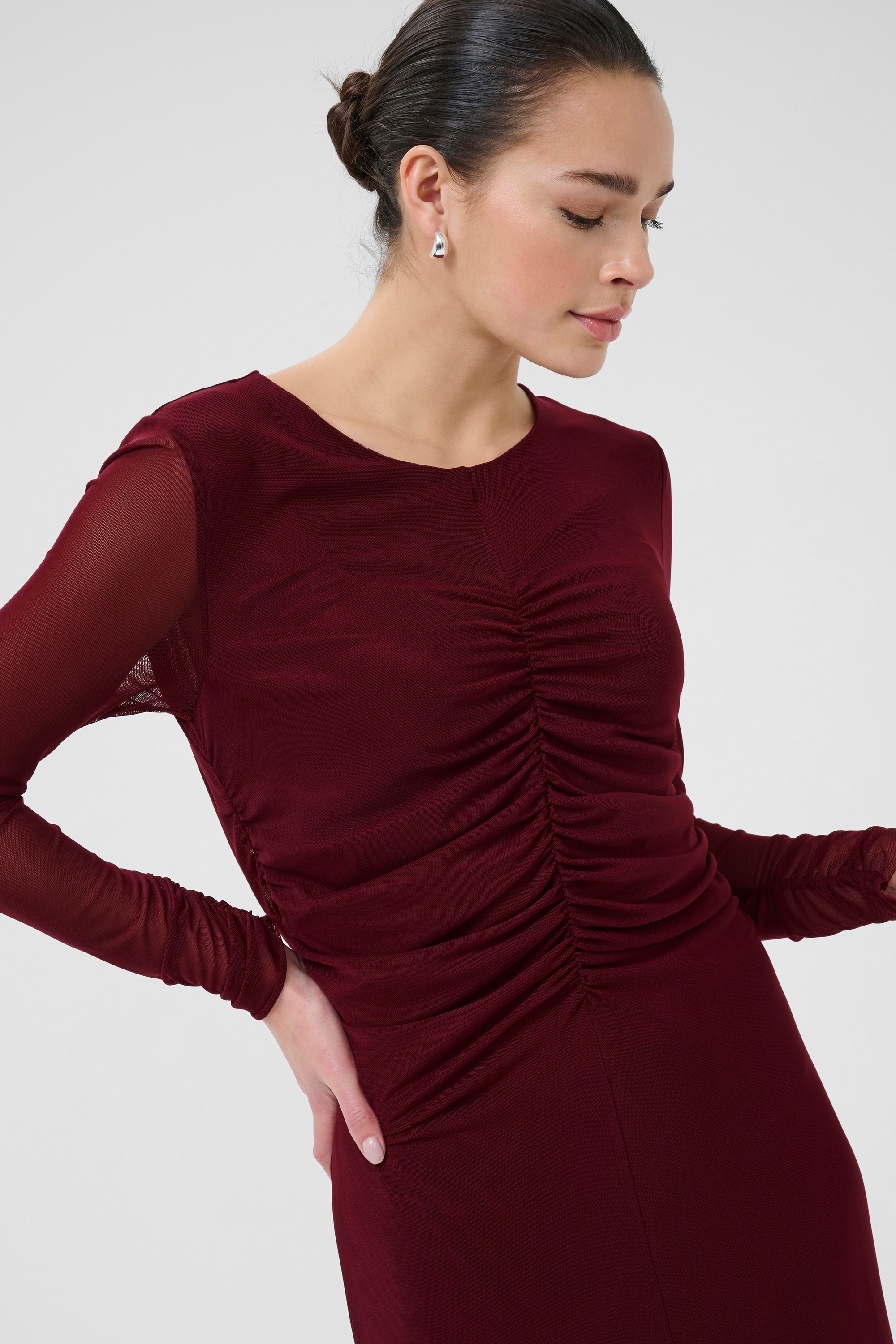 KAFFE Midikleid »Kleid KAchai«