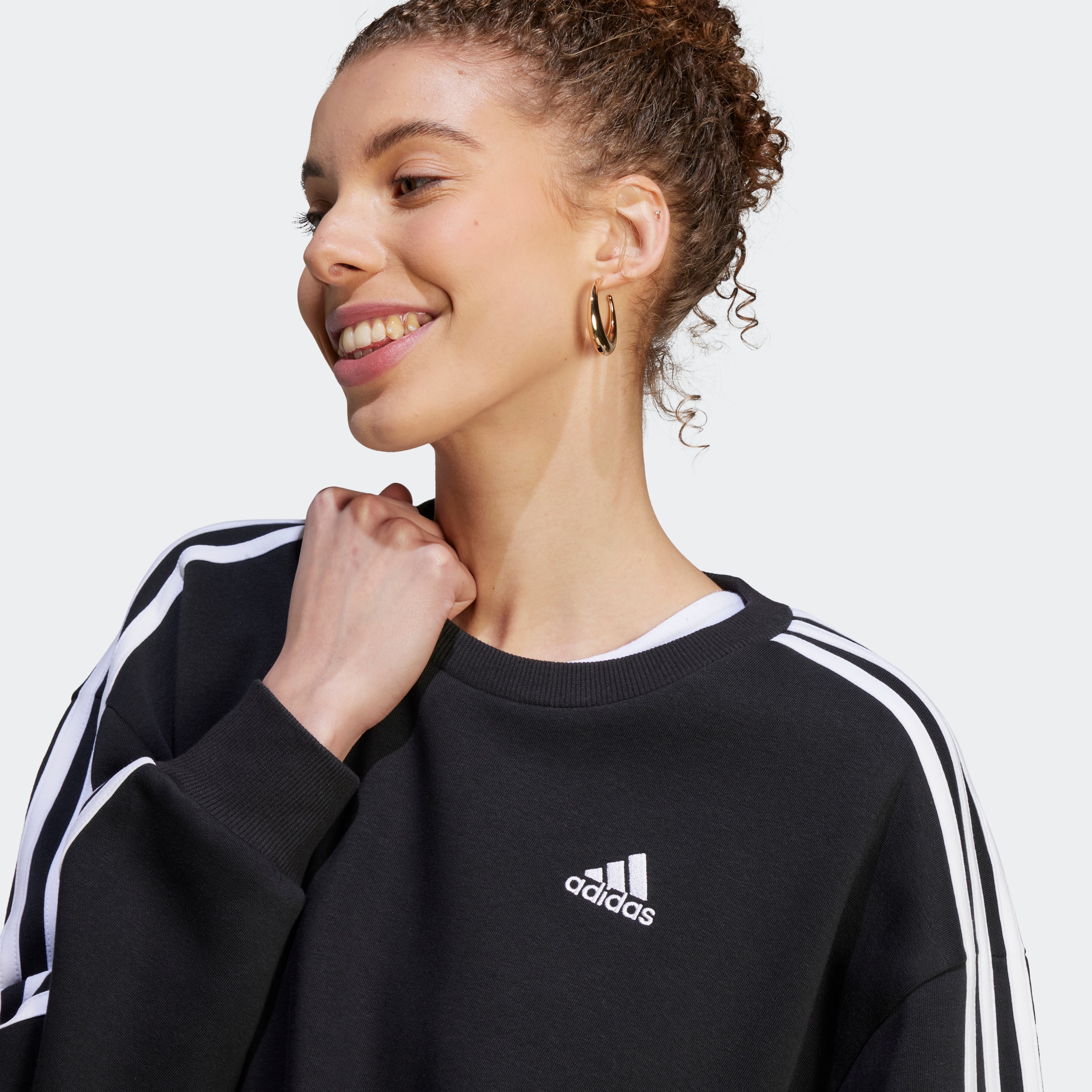 adidas Sportswear Sweatshirt »ESSENTIALS 3-STREIFEN OVERSIZED«
