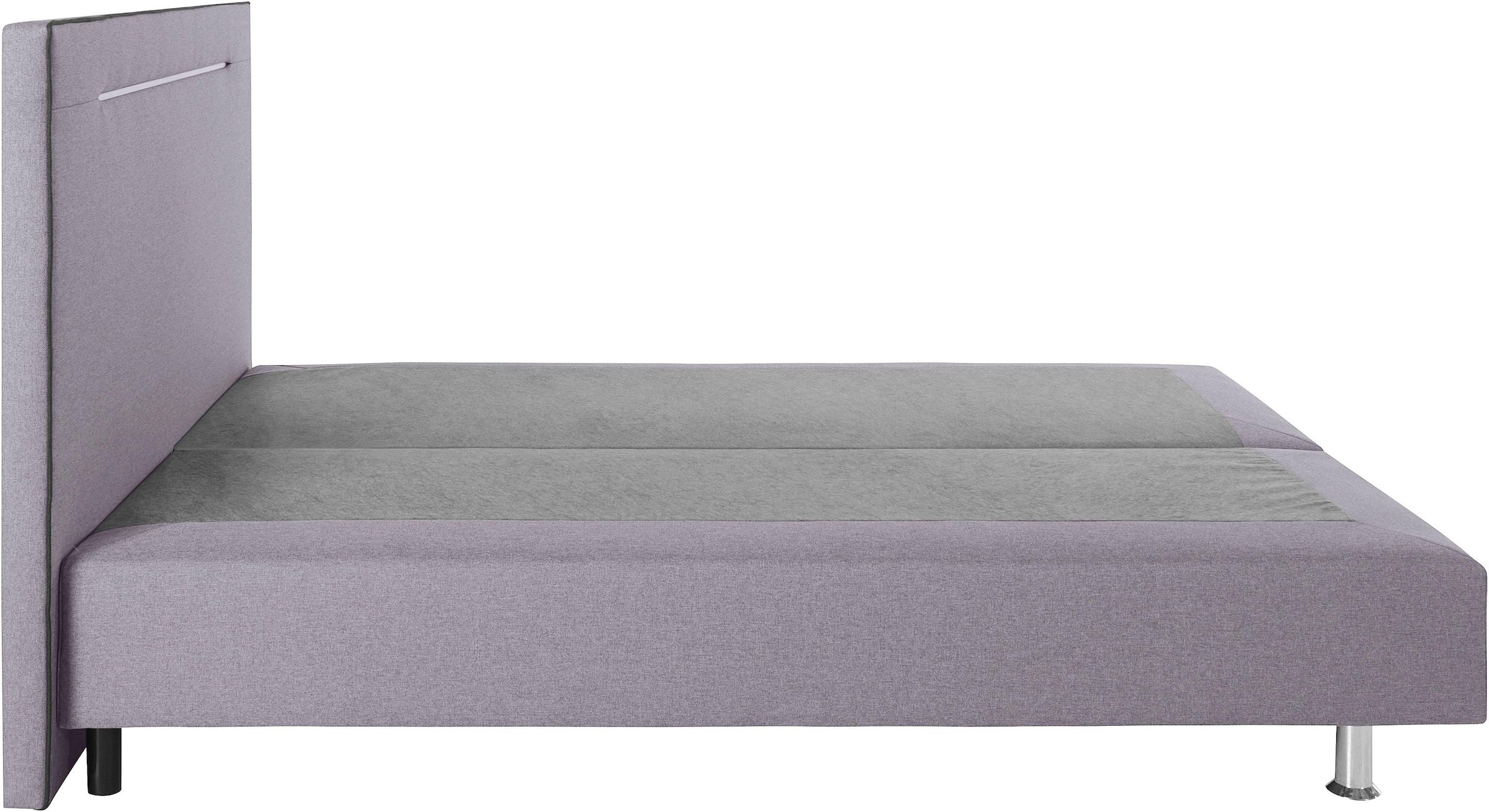 COLLECTION AB Boxspringbett »London, inklusive Topper und Kissen, mit LED-Beleuchtung«, Boxspringbett erhältlich in 90cmx200cm, 140cmx200cm & 180cmx200cm