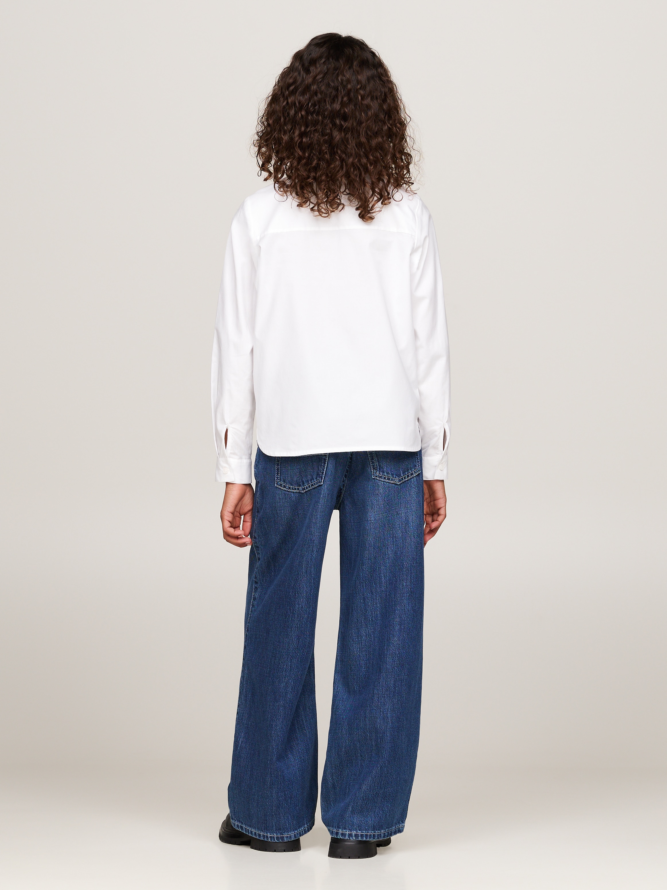 Tommy Hilfiger Langarmbluse »RUFFLE COLLAR BLOUSE LS«, Kinder bis 16 Jahre