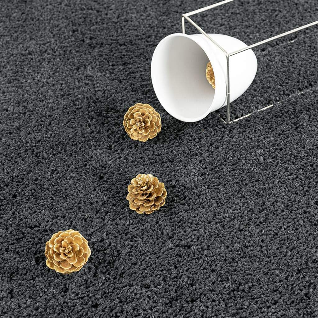 Carpet City Hochflor-Teppich »Plainy«, rund, Shaggy Polyester Teppich, besonders weich, Uni Farben