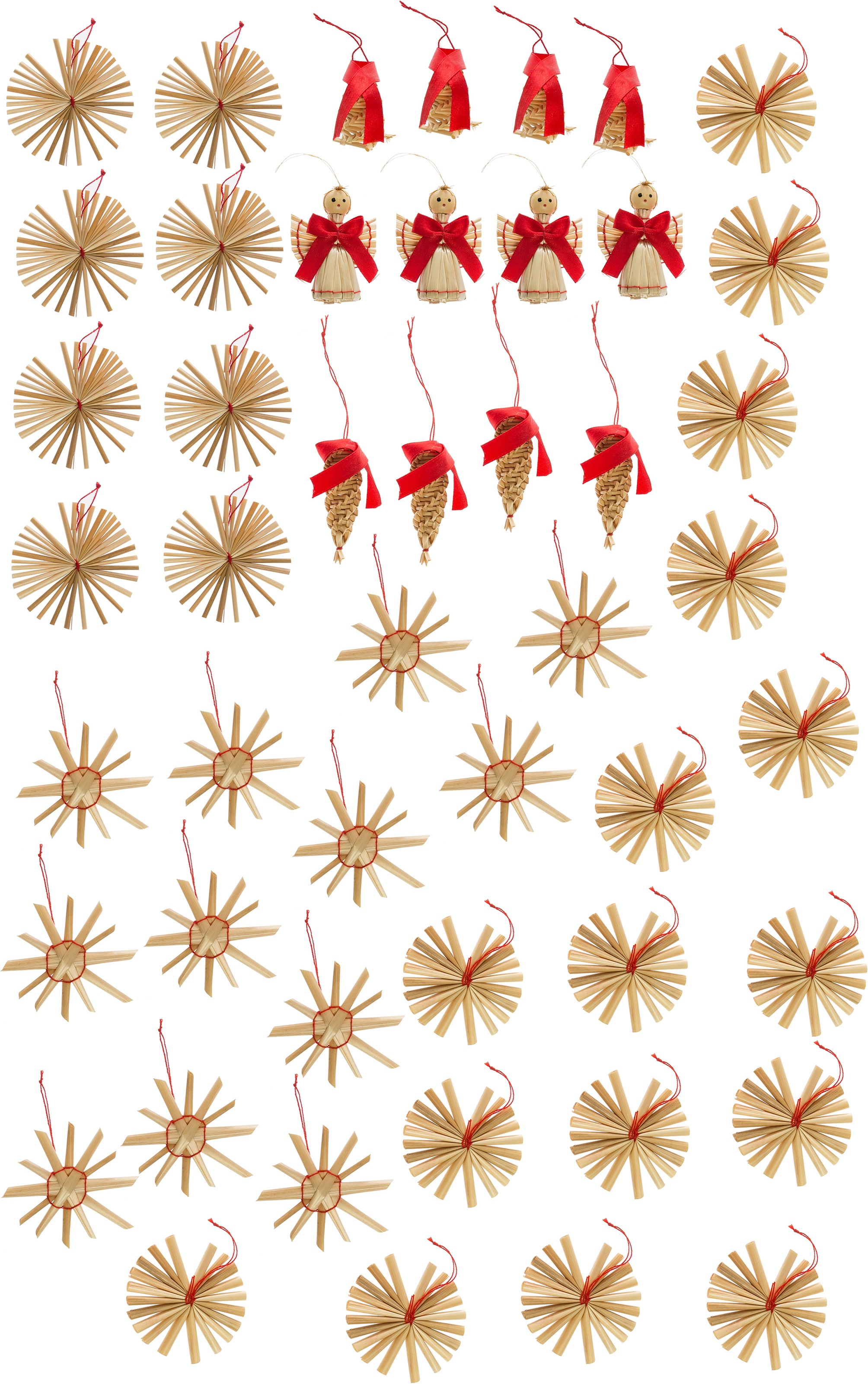 Weihnachtsfiguren, handgefertigt im Sterne Baumbehang »Weihnachtsdeko, bestellen OTTO Shop Accessoires Christbaumschmuck«, (Set, 48 Möbel & Online und Baumschmuck, St.), Myflair