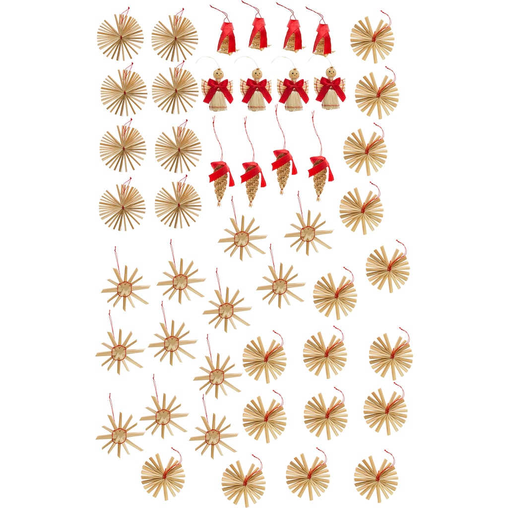 Myflair Möbel & Accessoires Baumbehang »Weihnachtsdeko, Christbaumschmuck«, (Set, 48 St.)