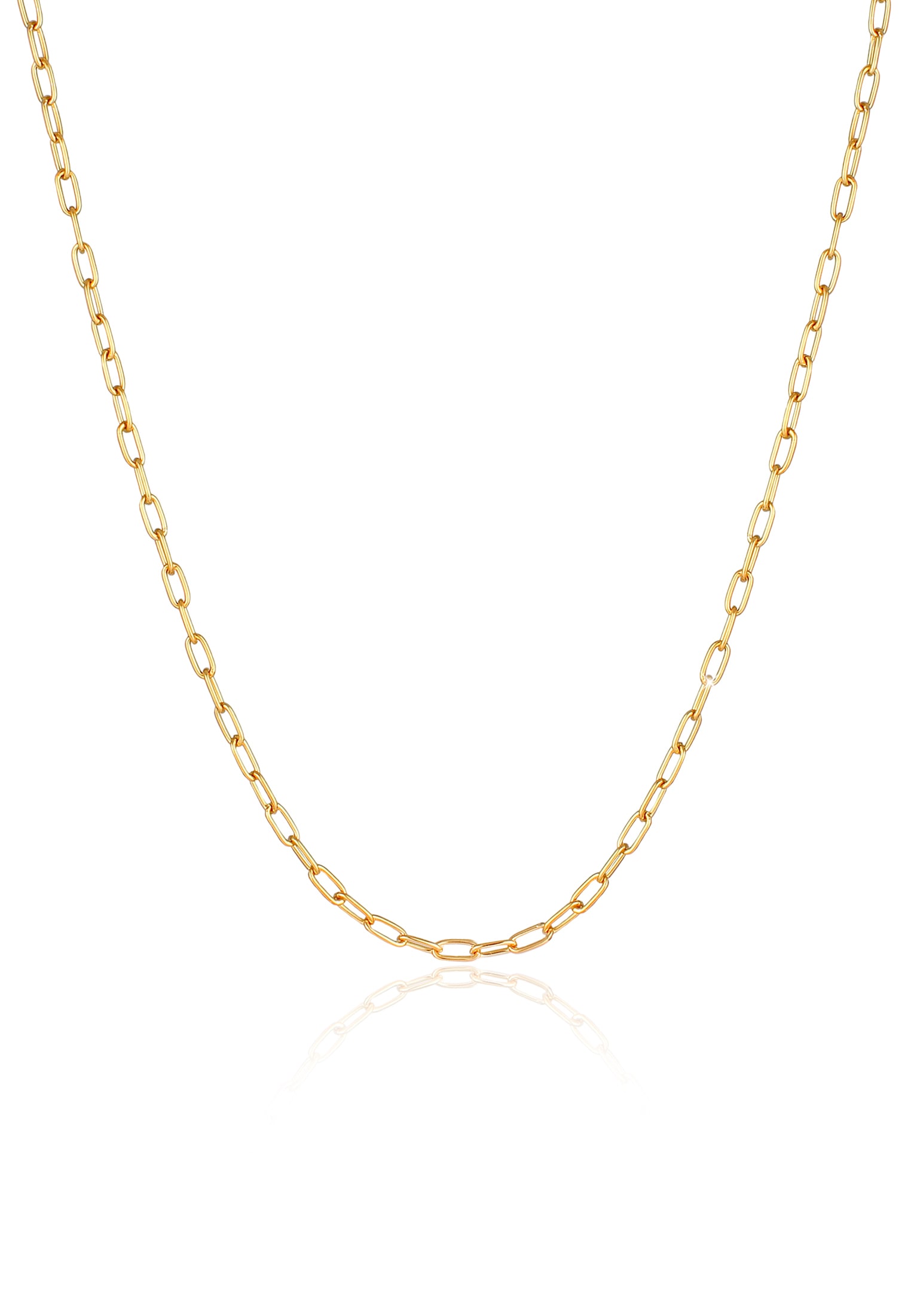 Kuzzoi Silberkette »Halskette Herren Gliederkette Oval Basic Fein 925 Silber«