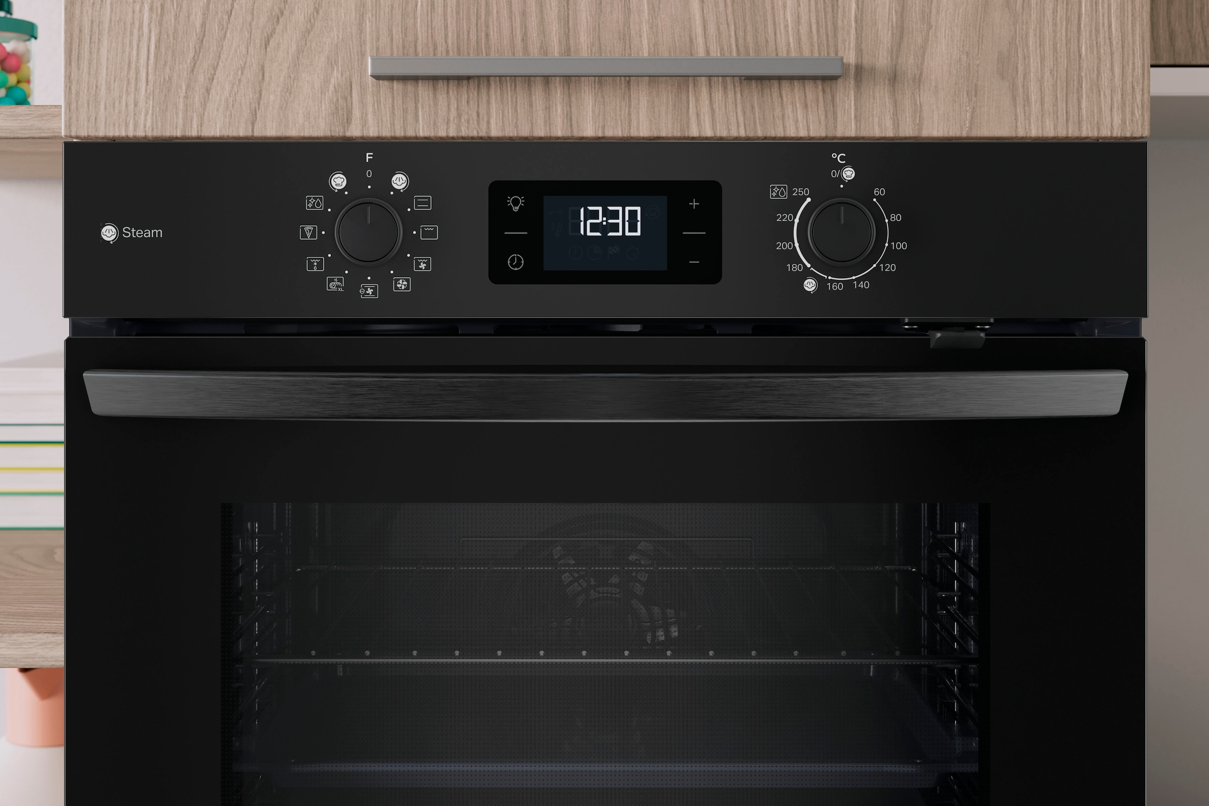 Privileg Backofen-Set »PBA2S85HU1K« Set, 2 Stk. tlg. Schonendes Garen dank des Turn&Go Dampfprogrammes für beste Ergebnisse