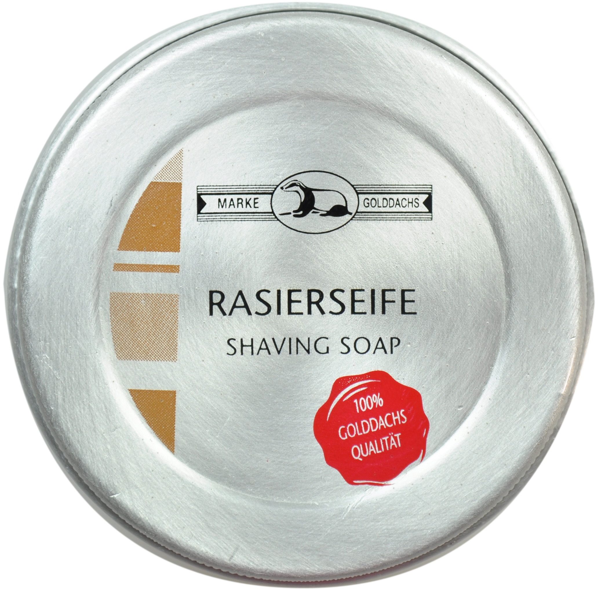 Golddachs Herren Rasierseife Dichter und cremiger Schaum, bereitet das Barthaar perfekt vor. in beige