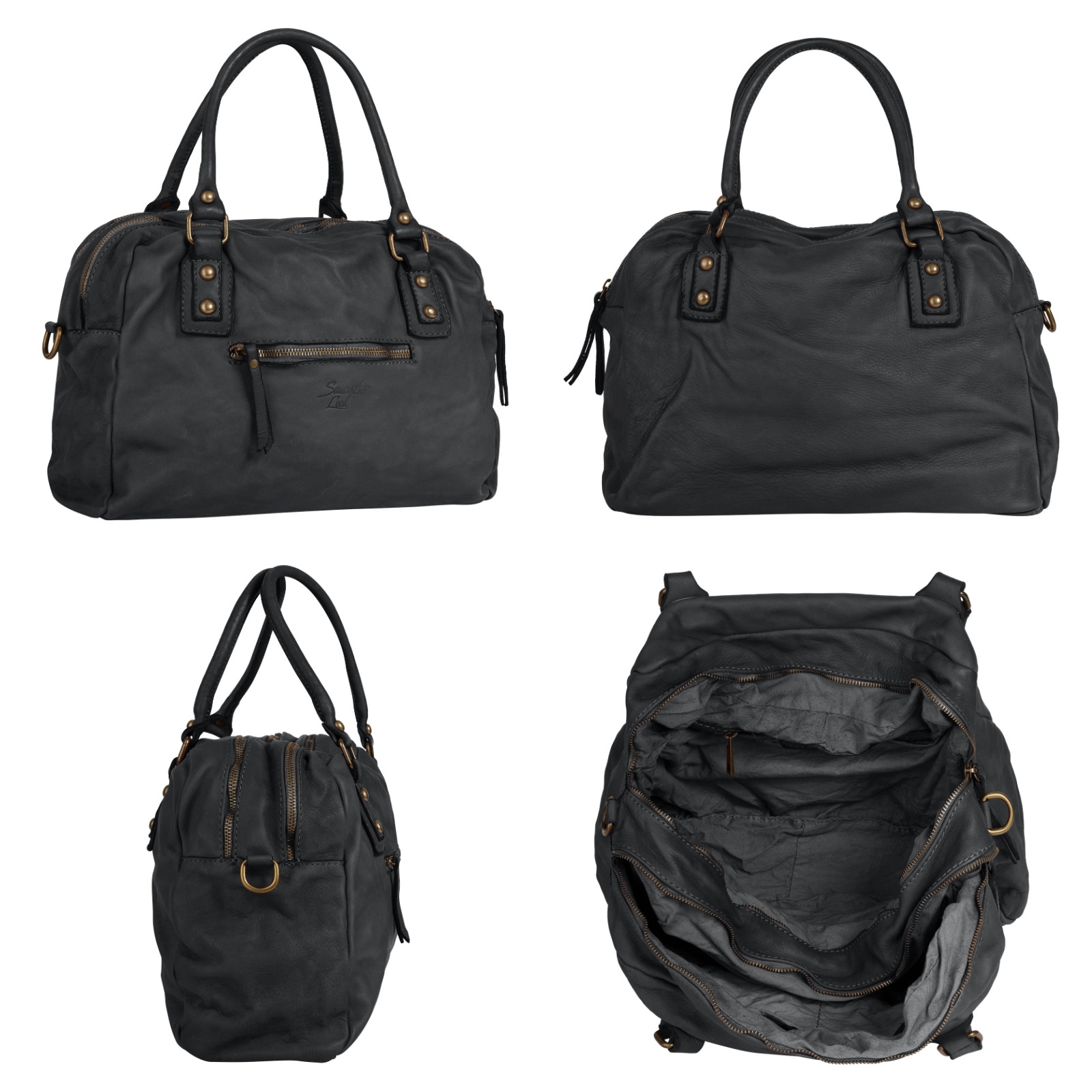 Samantha Look Shopper, echt Leder, Made in Italy