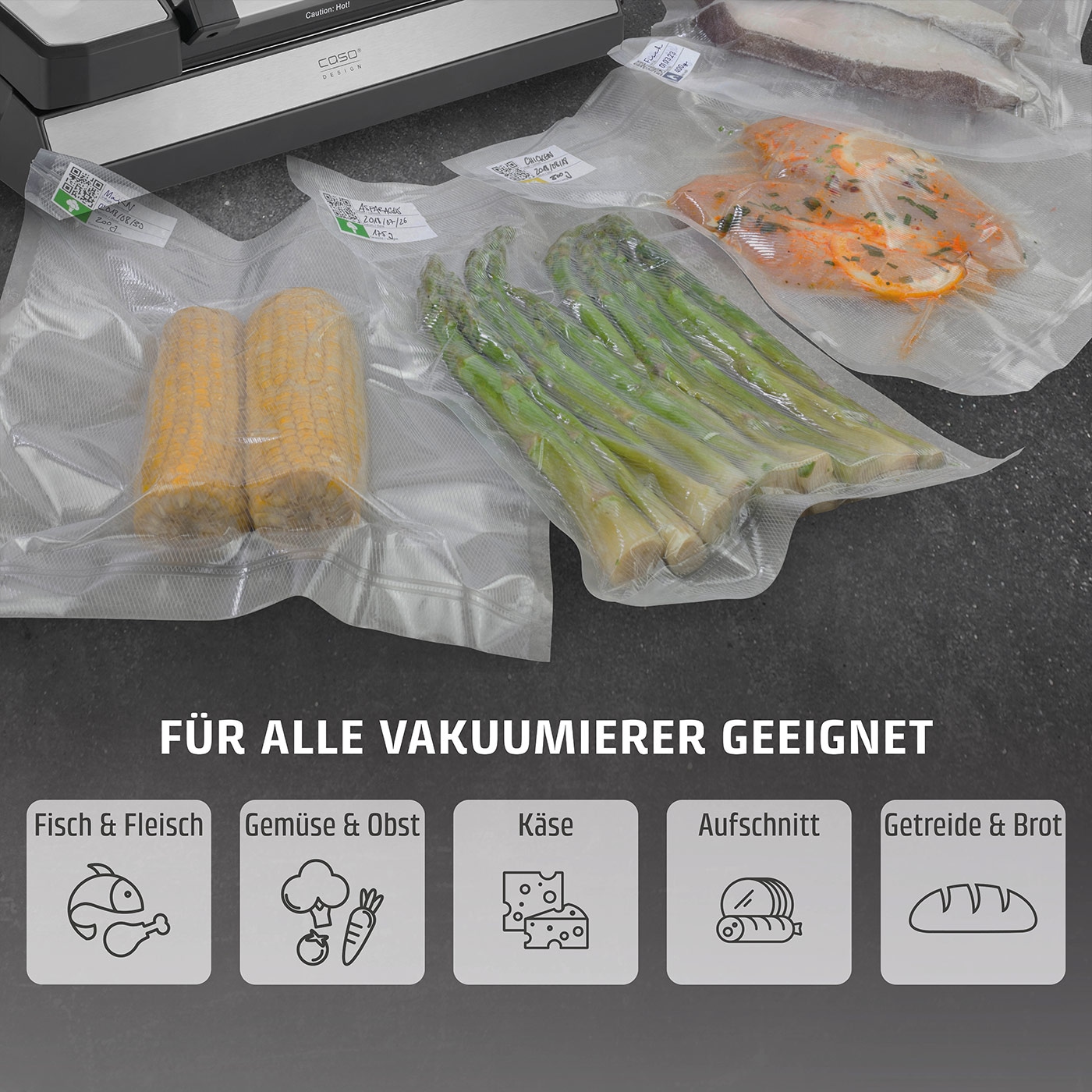 Caso Vakuumierbeutel »1220« 50 Stück