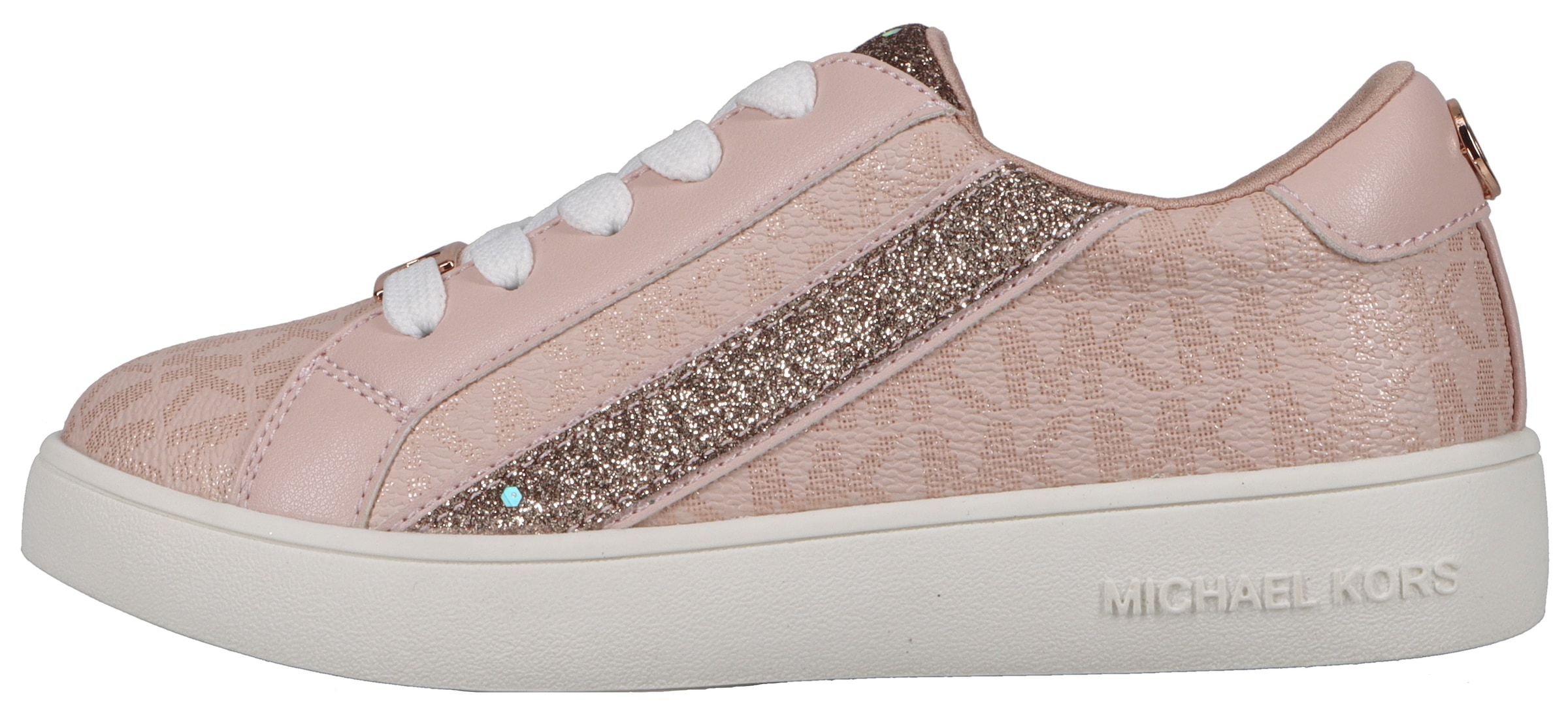 MICHAEL KORS KIDS Sneaker »JEM SLADE«, mit Glitzer, Freizeitschuh, Halbschuh, Schnürschuh