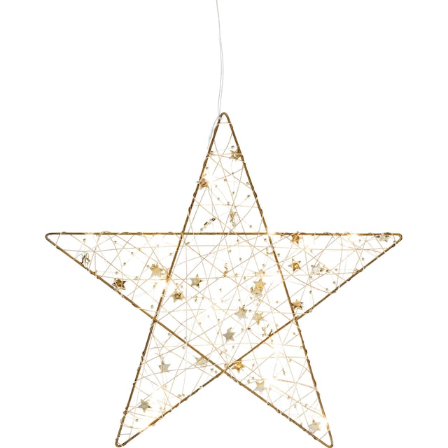 Creativ light LED Stern »Weihnachtsstern, Weihnachtsdeko«, aus Draht, mit 15  LED's, Ø 30 cm mit Timerfunktion, im 2er-Set online bei OTTO