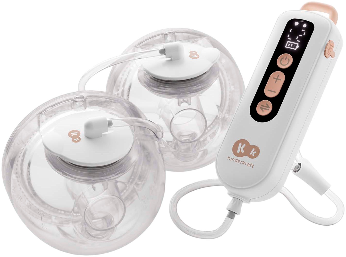 Kinderkraft Elektrische Doppelmilchpumpe »GENTLEFLOW« mit 3 Modi, 9 Stufen und Speicherfunktion