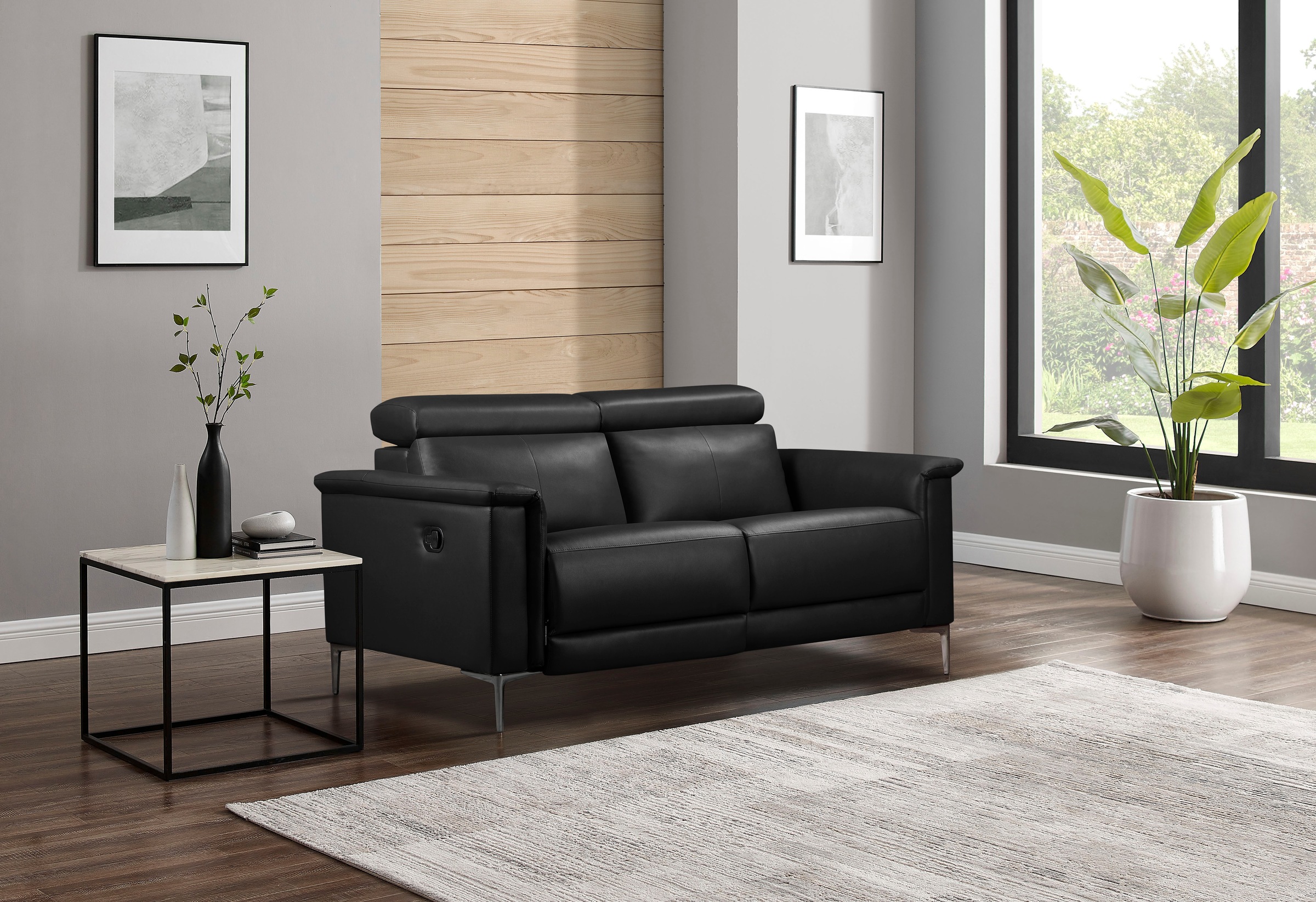 Home affaire 2-Sitzer »Lund«, manueller od. elektrischer Relaxfunktion und USB-A
