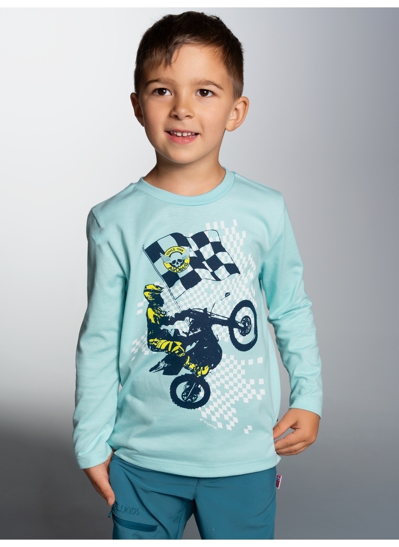 Sweatshirt »TRIGEMA Langarmshirt mit sportlichem Motorrad-Print«