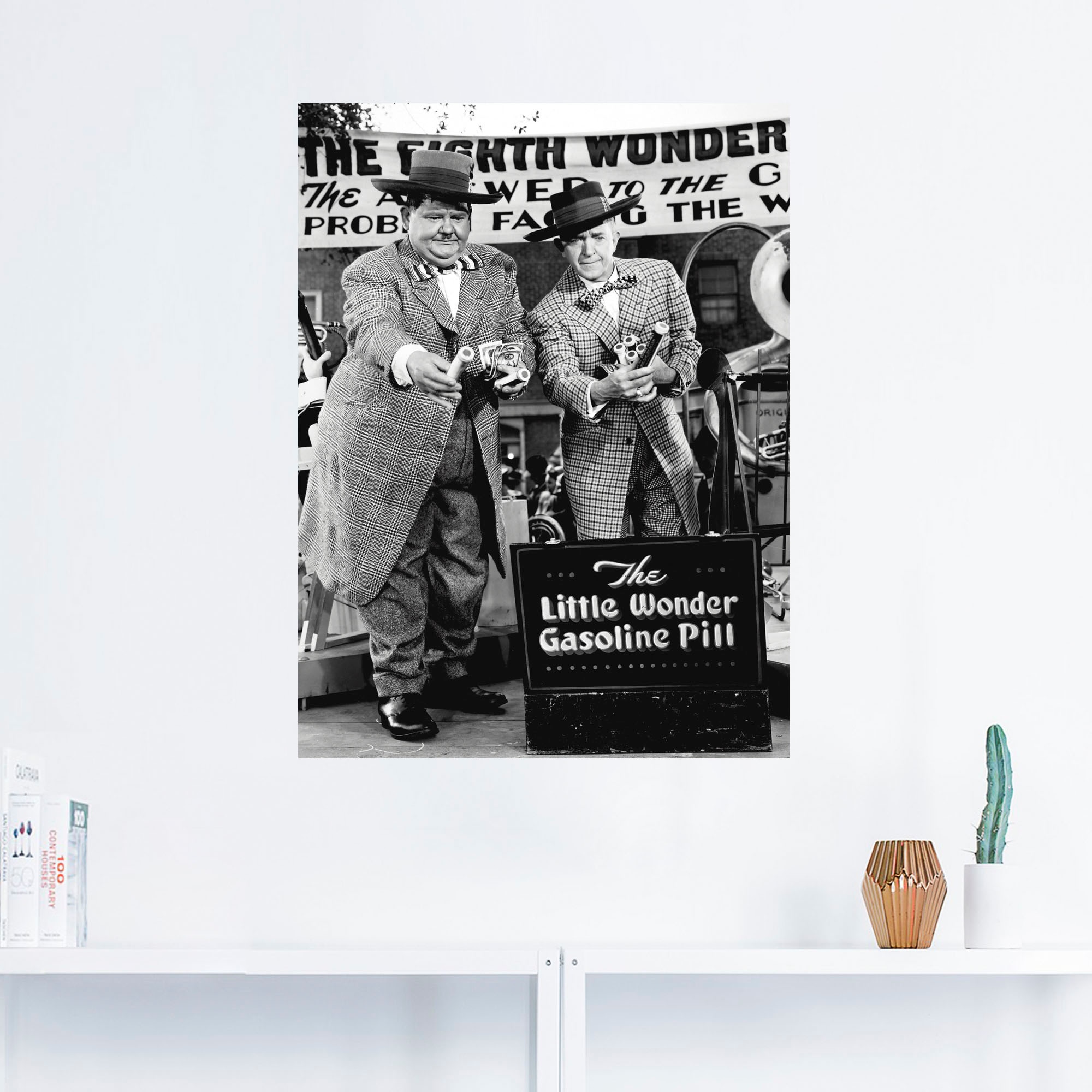 Artland Wandbild »Dick und Doof und die Wunderpille, 1943«, Stars, (1 St.), als Leinwandbild, Poster, Wandaufkleber in verschied. Größen