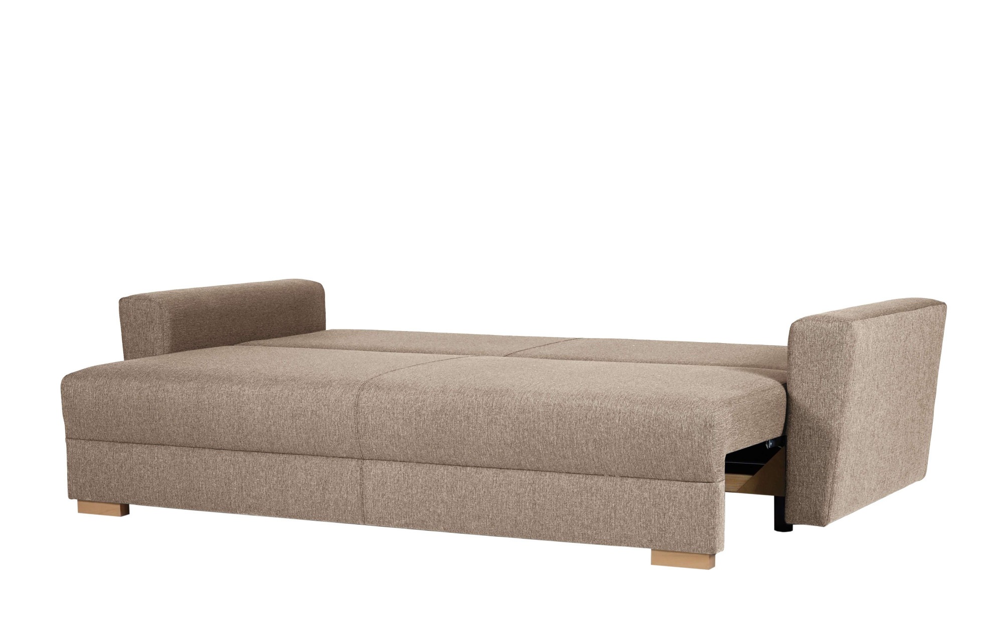INOSIGN 3-Sitzer »MAGHERA Schlafsofa mit Bettkasten, in hochwertiger Verarbeitung«, mit Wellenunterfederung, Cord und Struktur-Bezug, B/H/T 230/92,5/79 cm