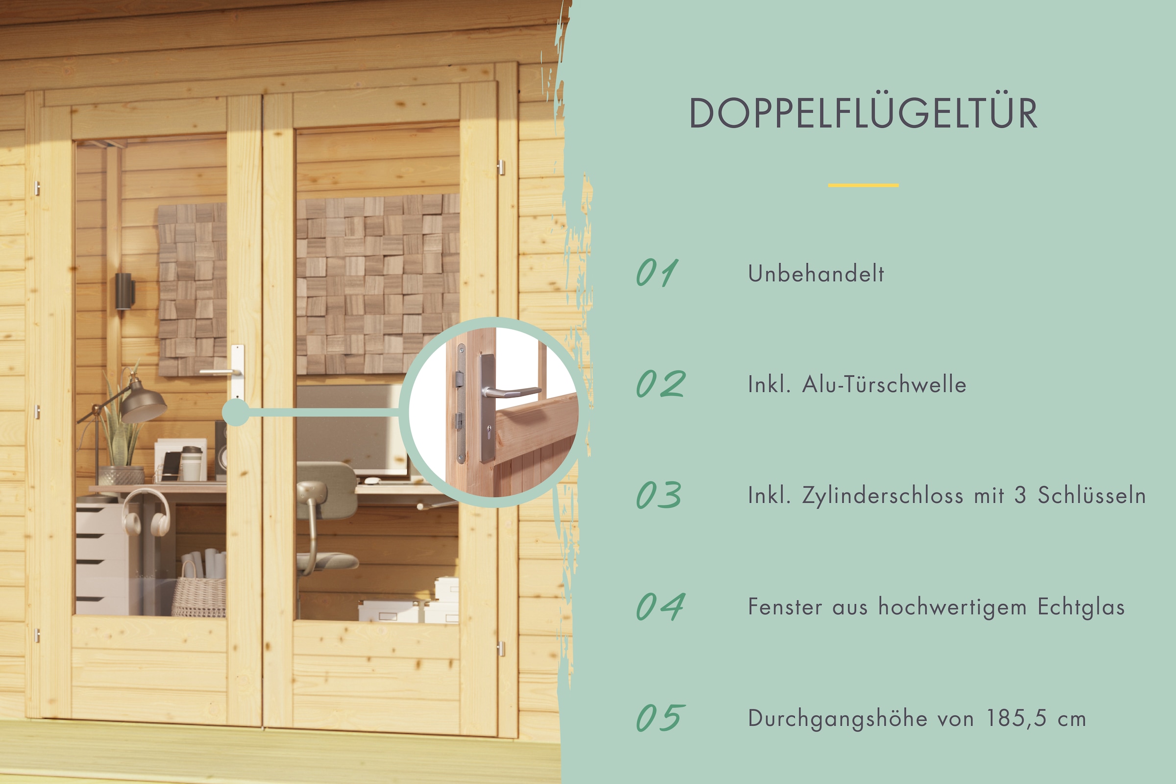 Karibu Gartenhaus »Clausensee«