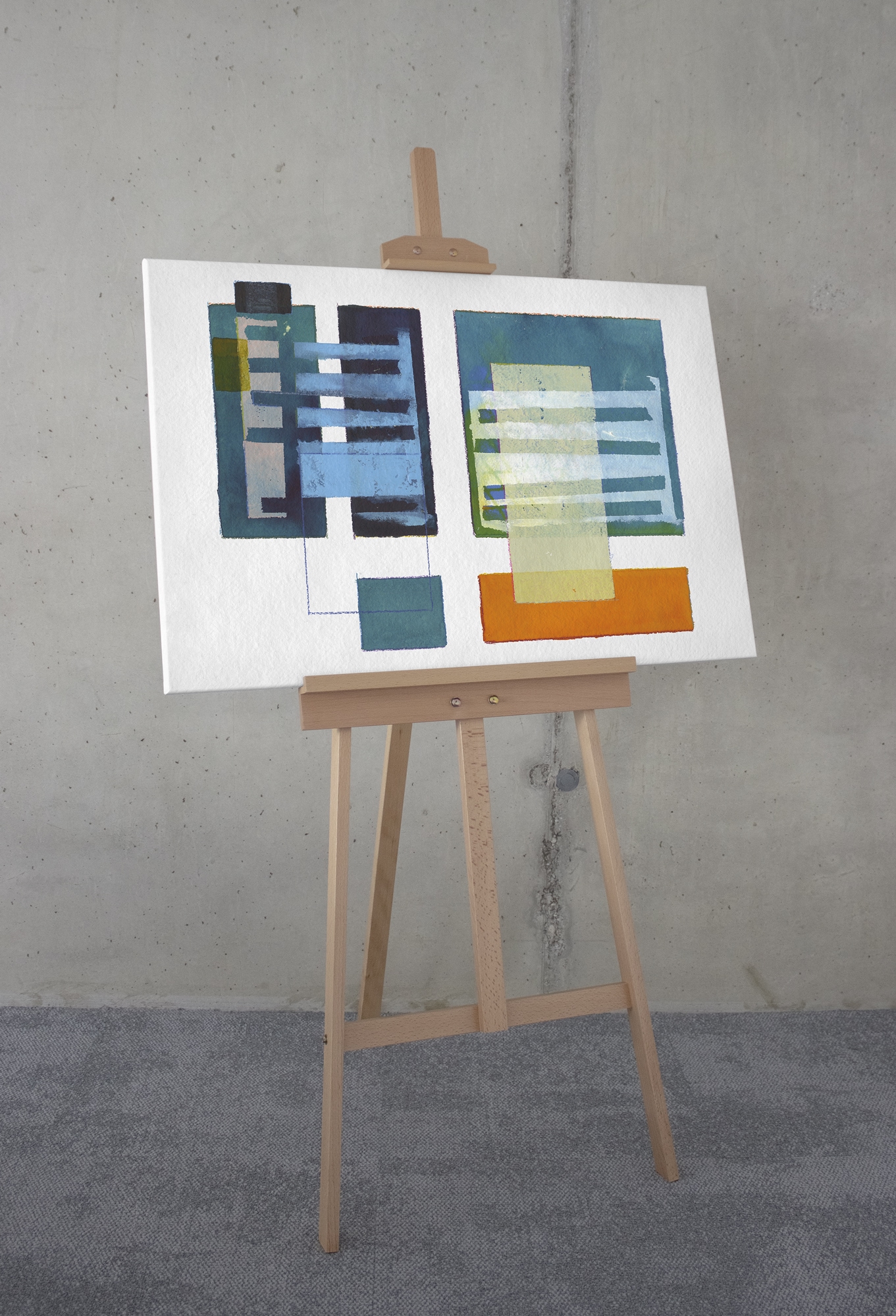 Komar Leinwandbild »Assembling a Network - Größe 60 x 90 cm«, Natur, (1 St.), Keilrahmenbild mi Echtholzrahmen