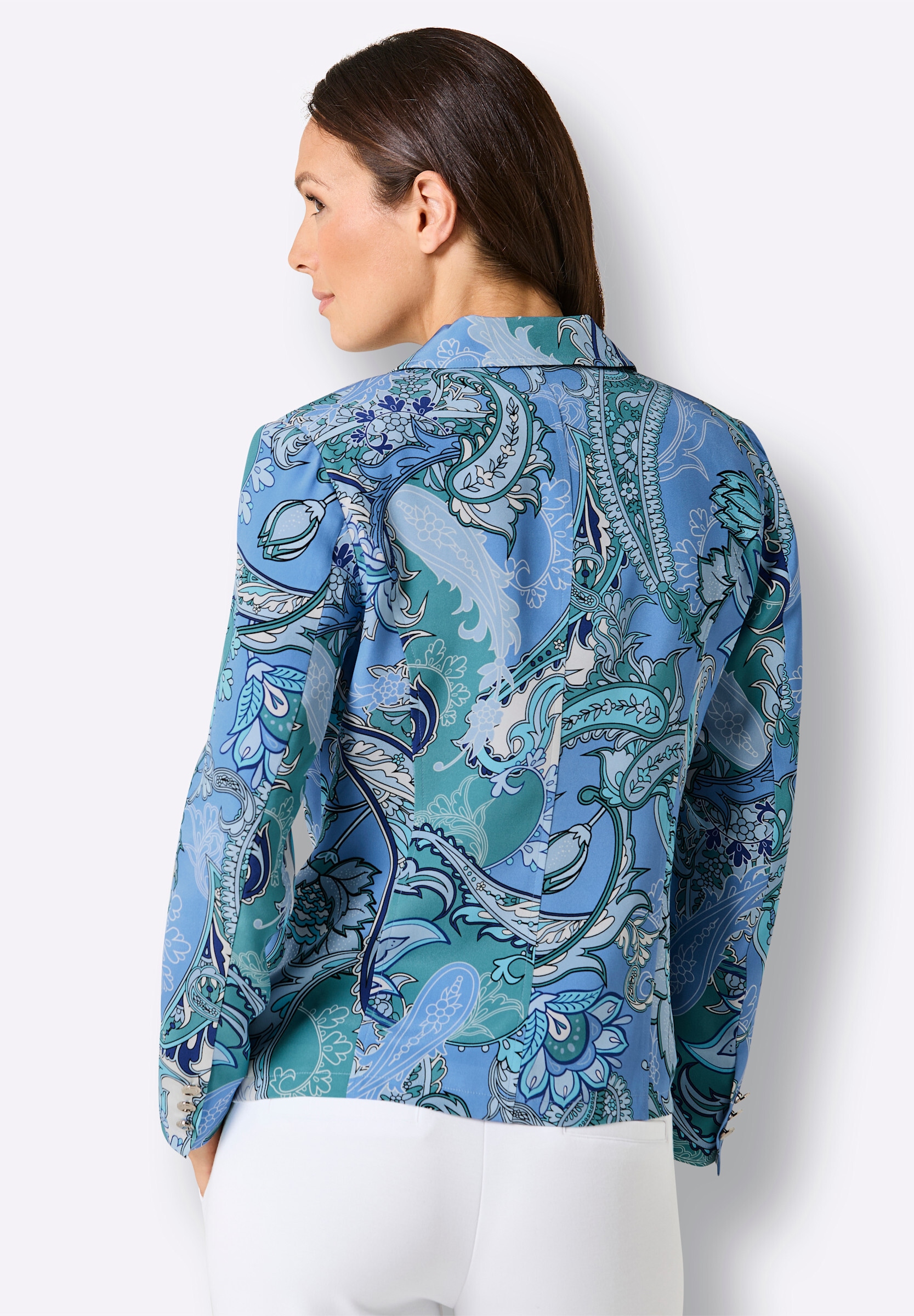 creation L Blusenblazer »Seiden-Blazer Blazer aus reiner, edler Seide«