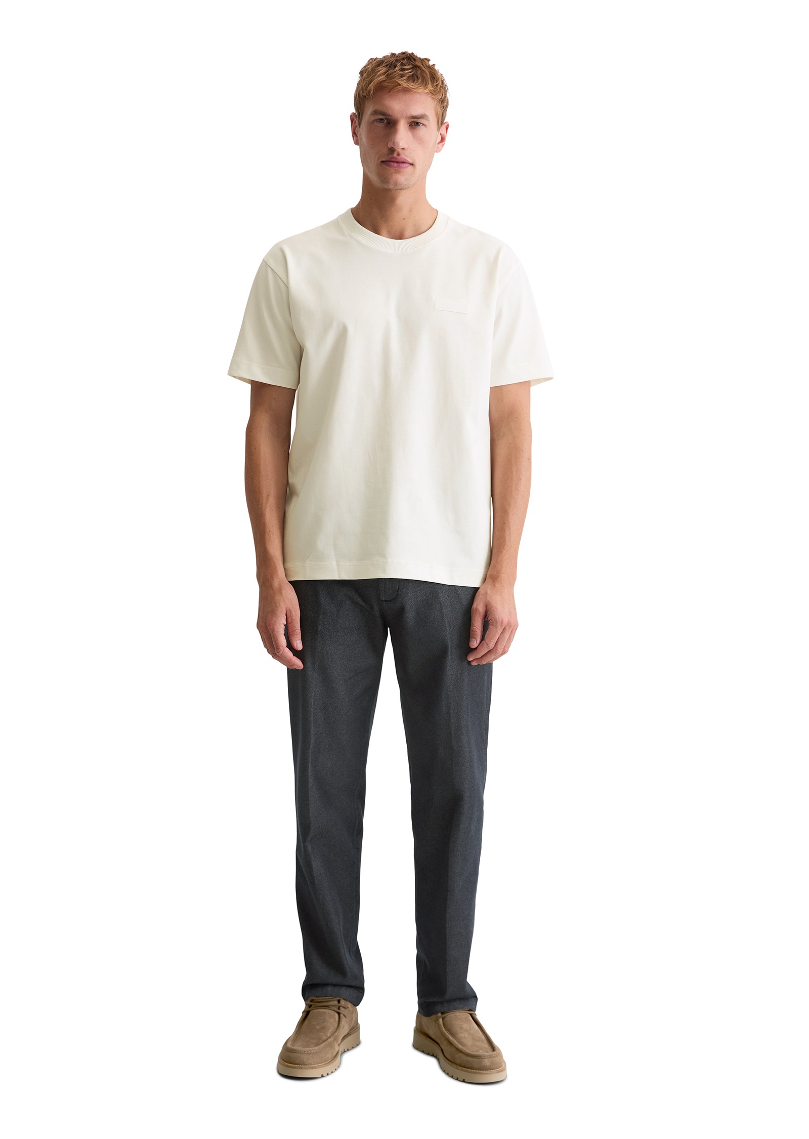 Marc O'Polo T-Shirt relaxed aus schwerem Bio-Baumwoll-Jersey