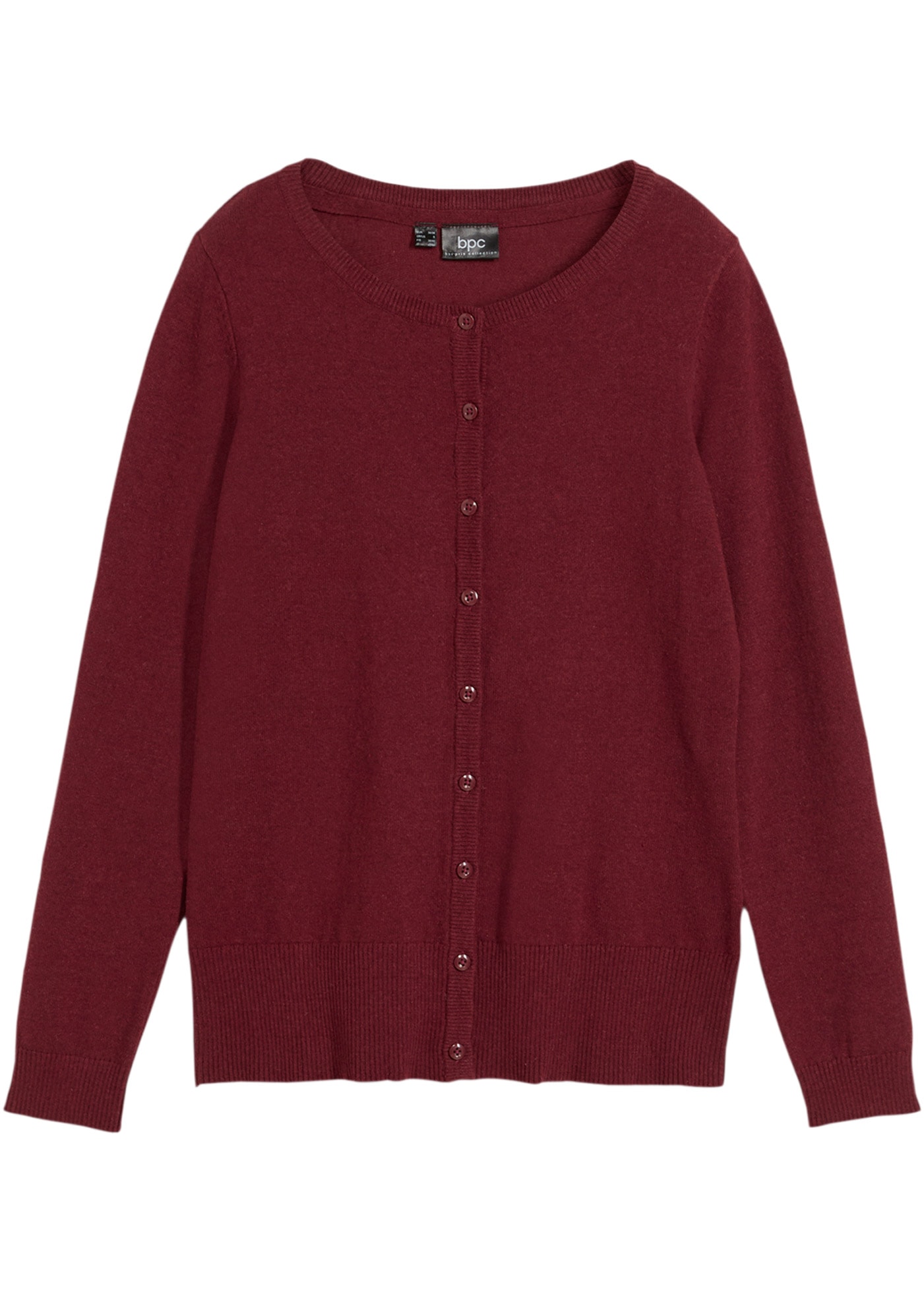 bonprix Strickjacke mit dezenter Knopfleiste