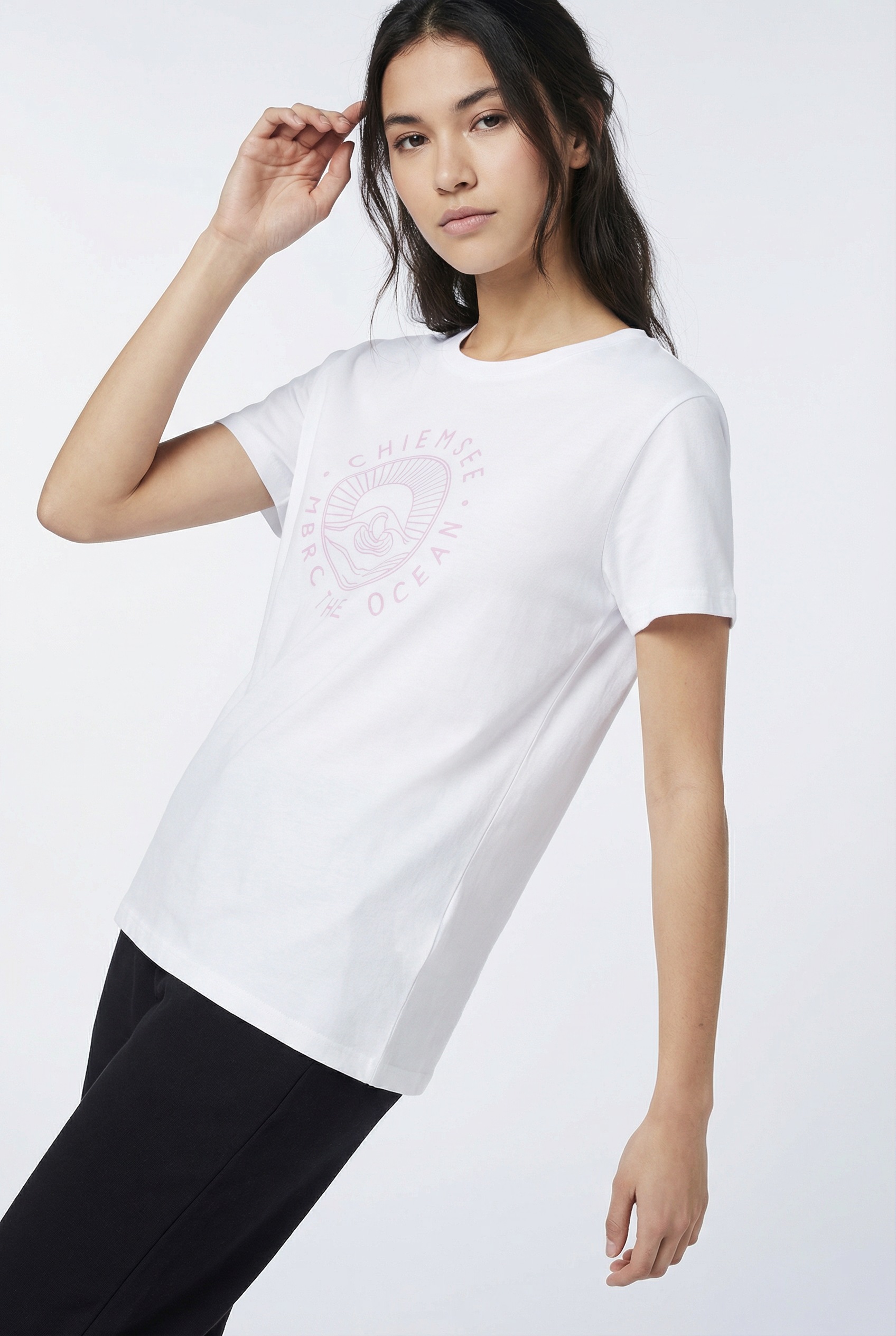 Chiemsee T-Shirt Packung, 2 figurbetonte Passform, Kurzarm, mit Frontdruck, Rundhalsausschnitt