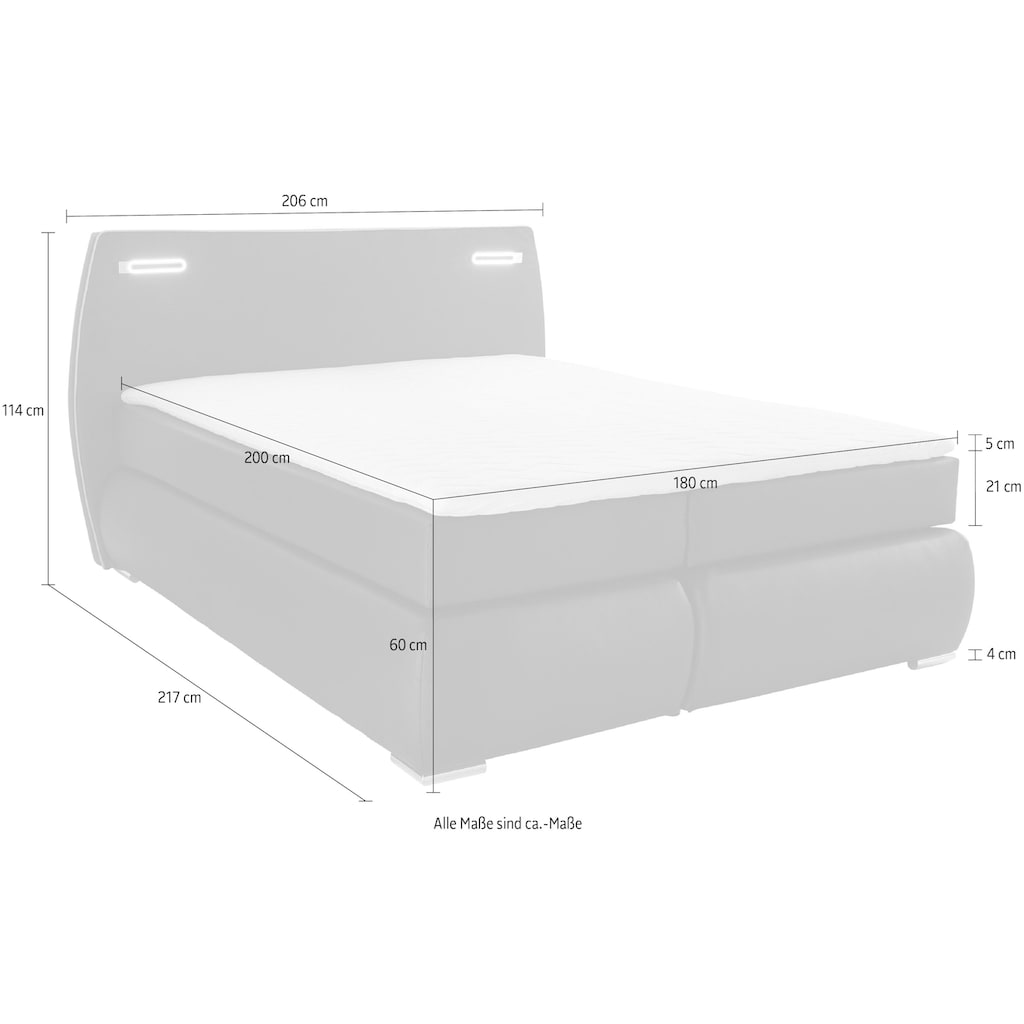 INOSIGN Boxspringbett »Black & White«