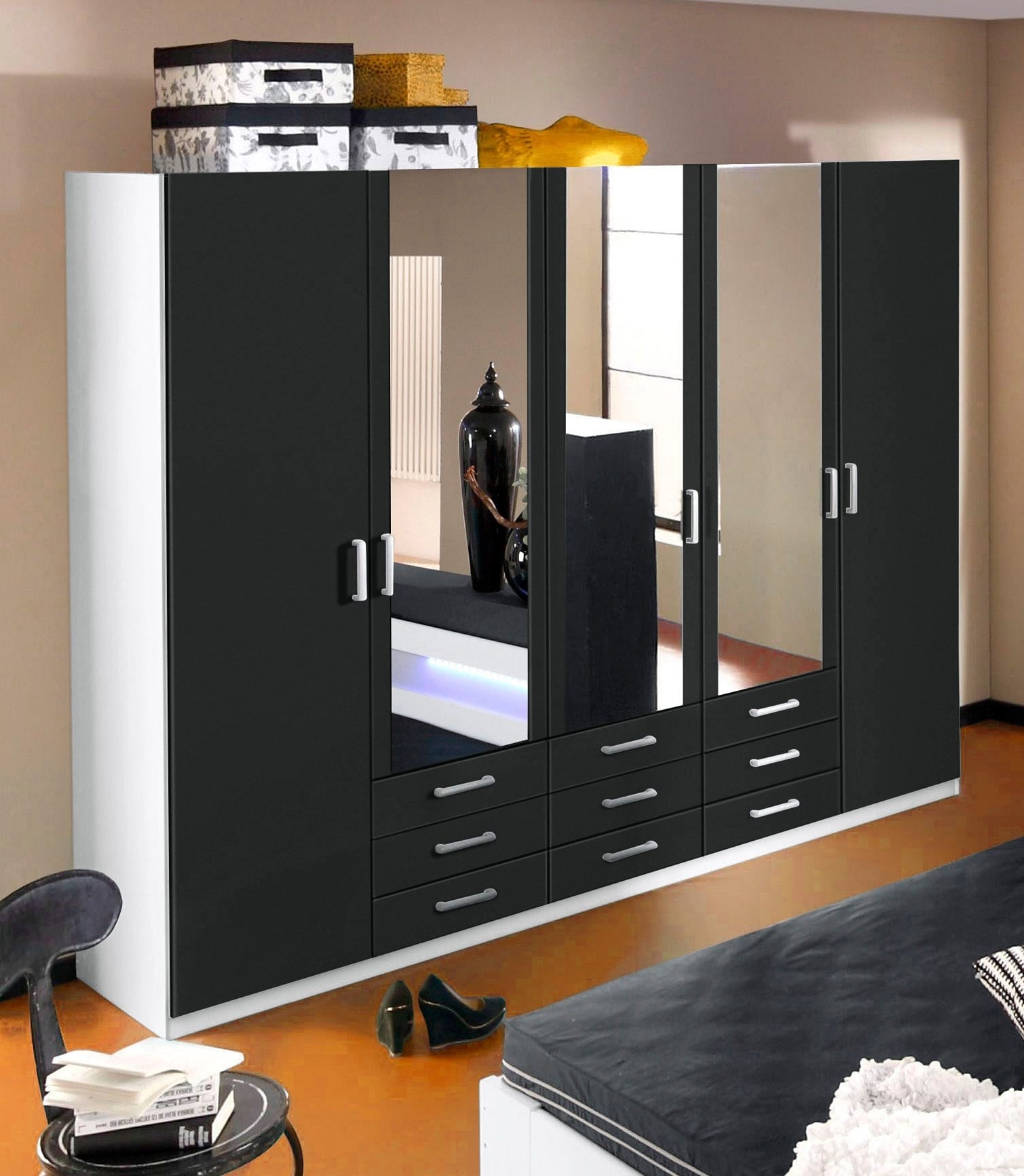 priess Kleiderschrank »Amsterdam«, mit oder ohne LED-Beleuchtung