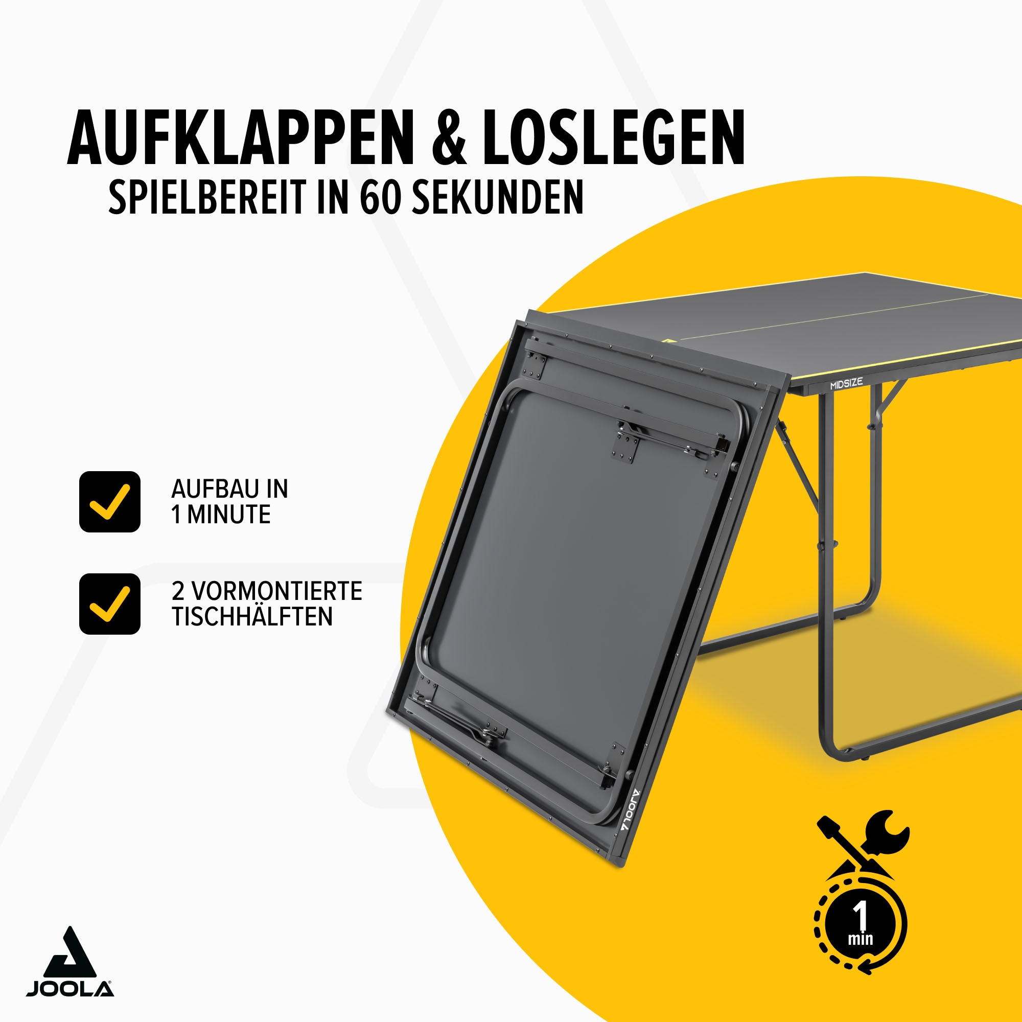 Joola Tischtennisplatte »JOOLA Tischtennisplatte Midsize dark-grey«